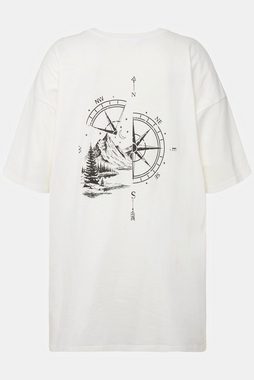 Studio Untold Rundhalsshirt Oversize-Shirt Kompass Rundhals Halbarm
