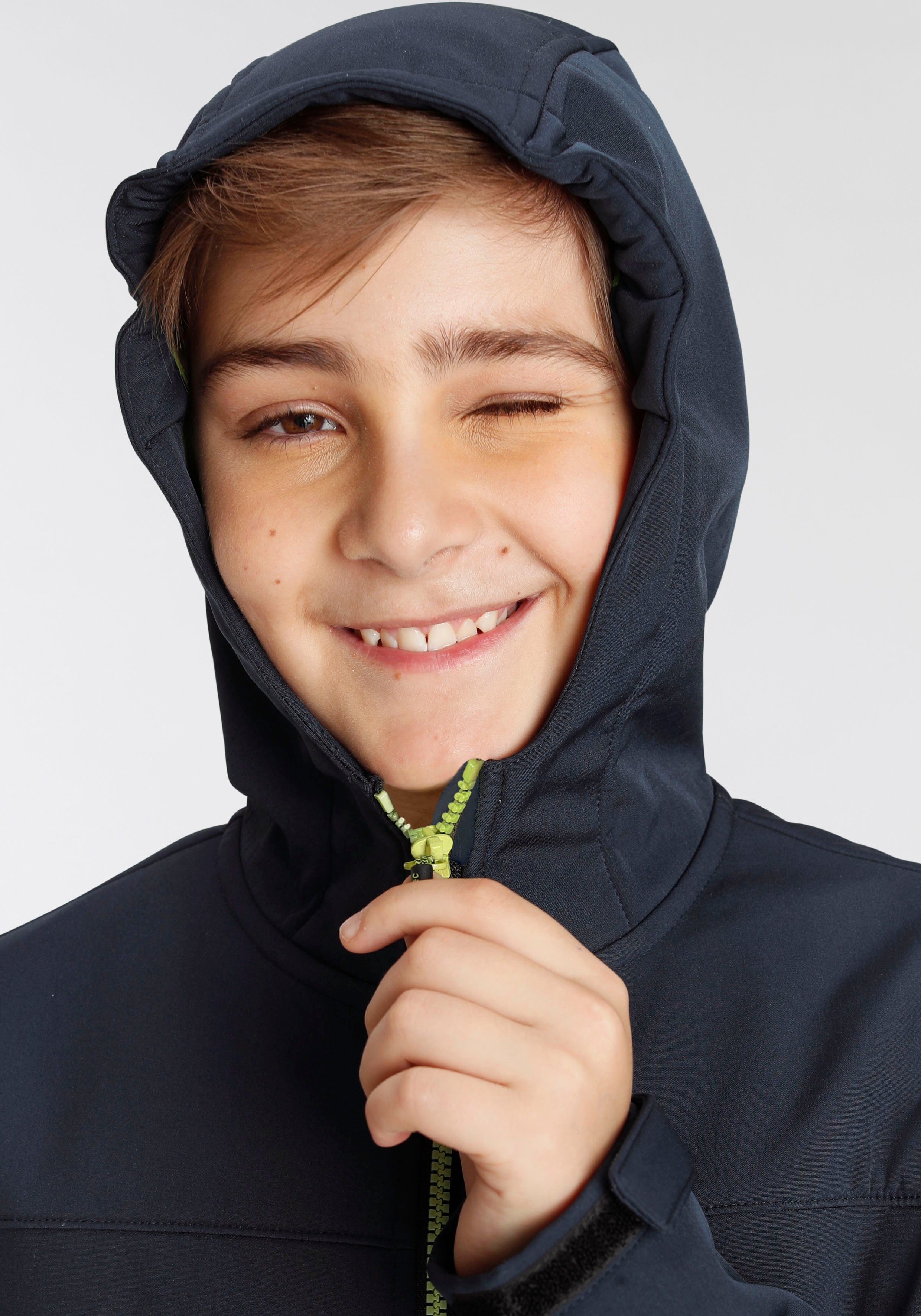 Killtec Softshelljacke BYS SFTSHLL JCKT OT Übergangsjacke, Wasserabweisend & Windabweisend, für Kinder