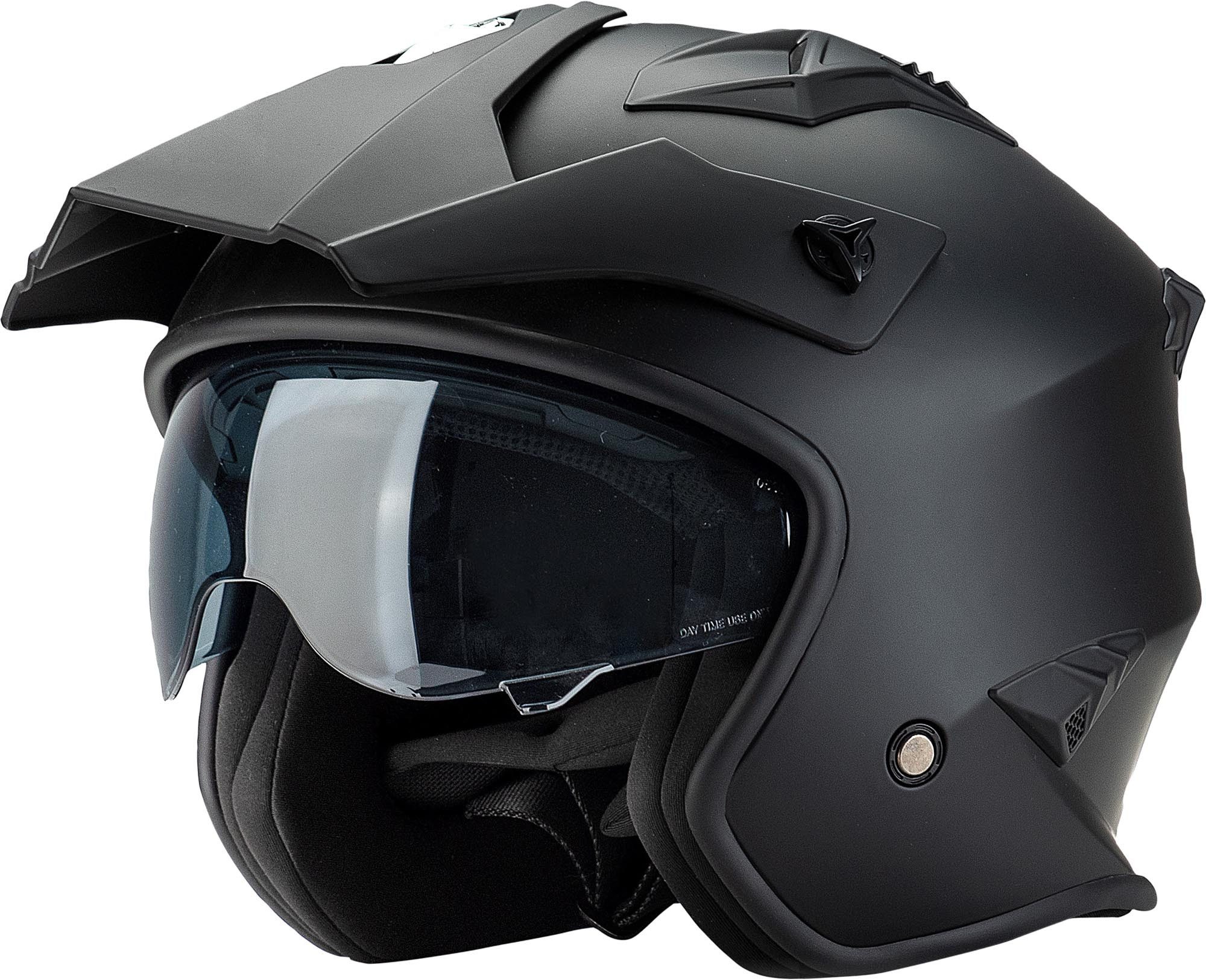 ROCC Motorradhelm 200 Jethelm, integriertes Sonnenvisier