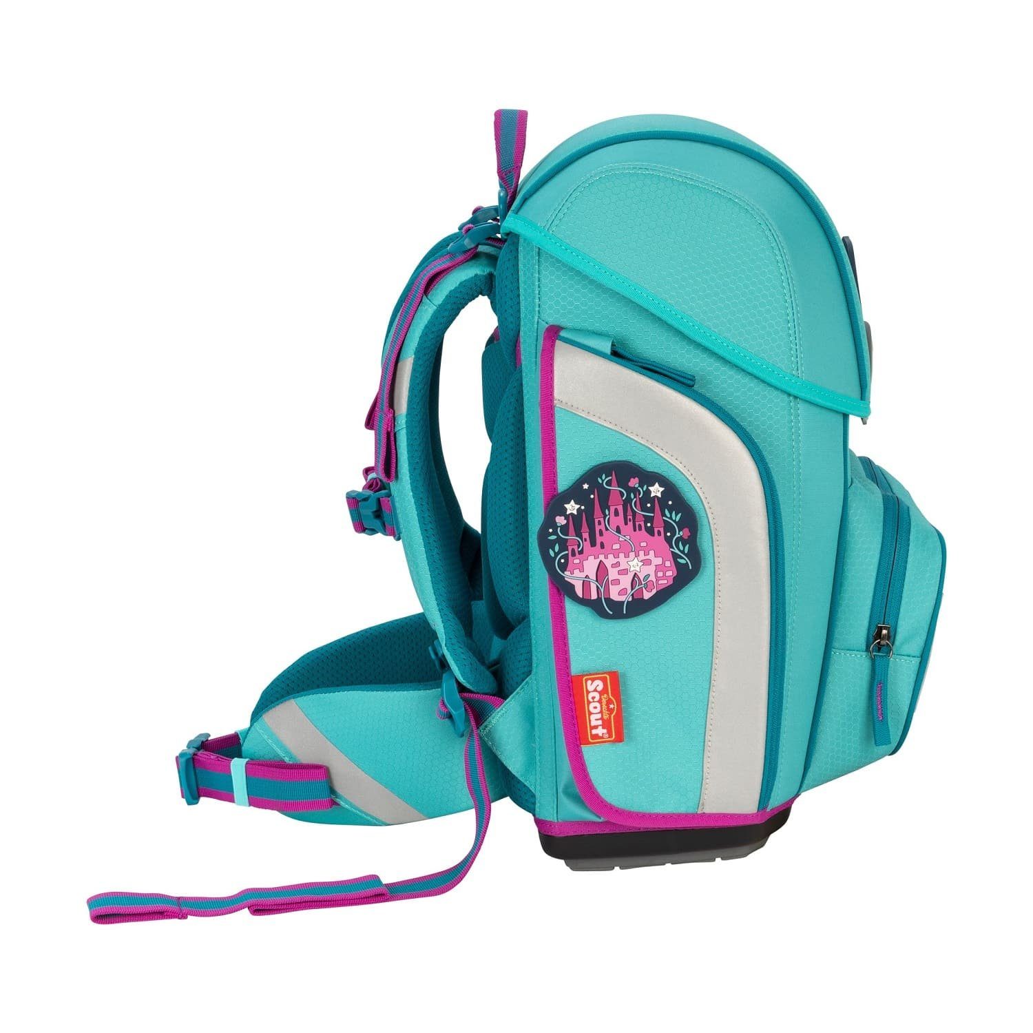 Scout Schulranzen GENIUS Dreamworld 5-tlg. (5-teilig), Ergonomisch, 1.-4. Klasse