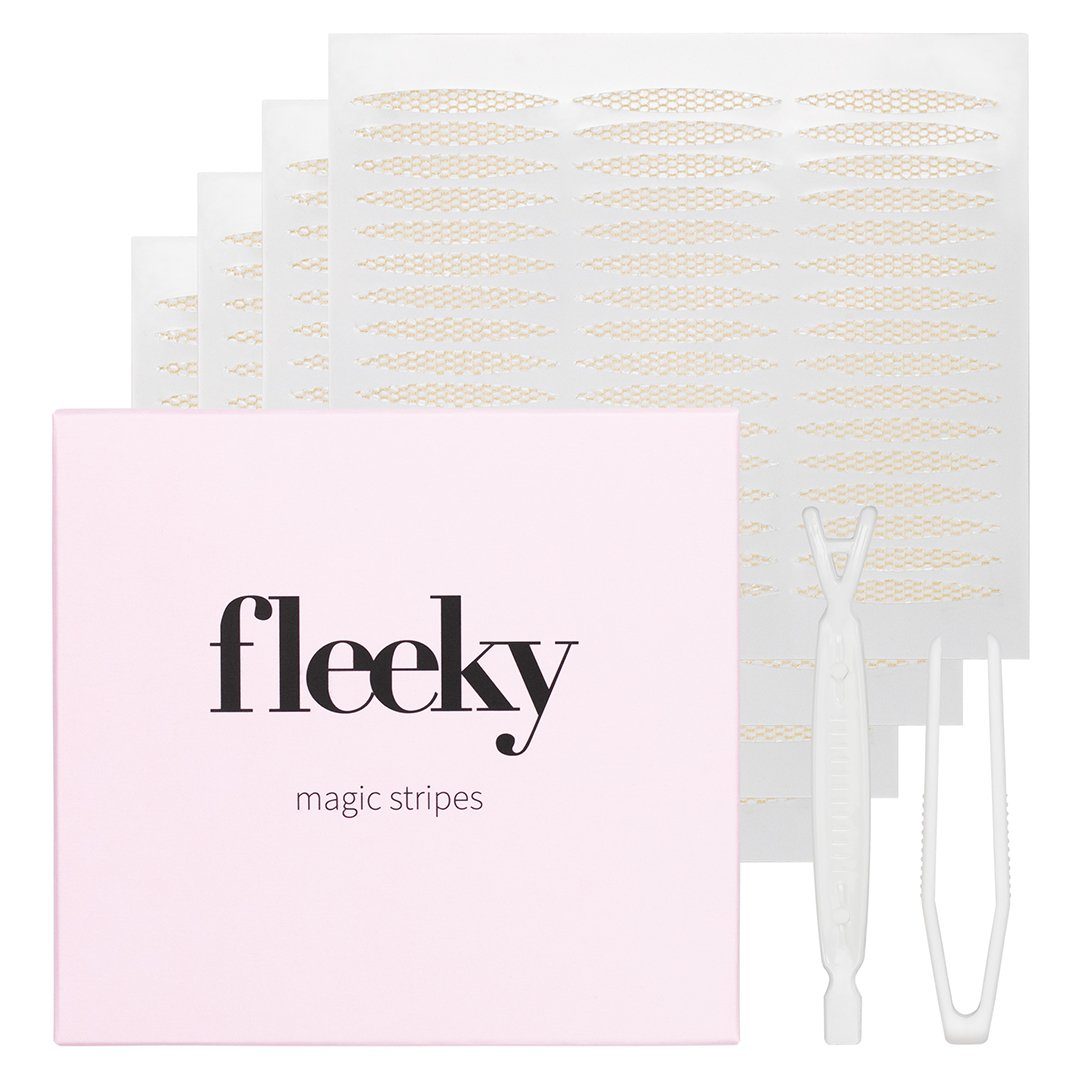 fleeky Augenlid-Tape Magic Stripes Unsichtbar Sofort-Lifting ohne OP Schlupflider straffen mit Eyelid Tape – unsichtbar & Make-up-fest