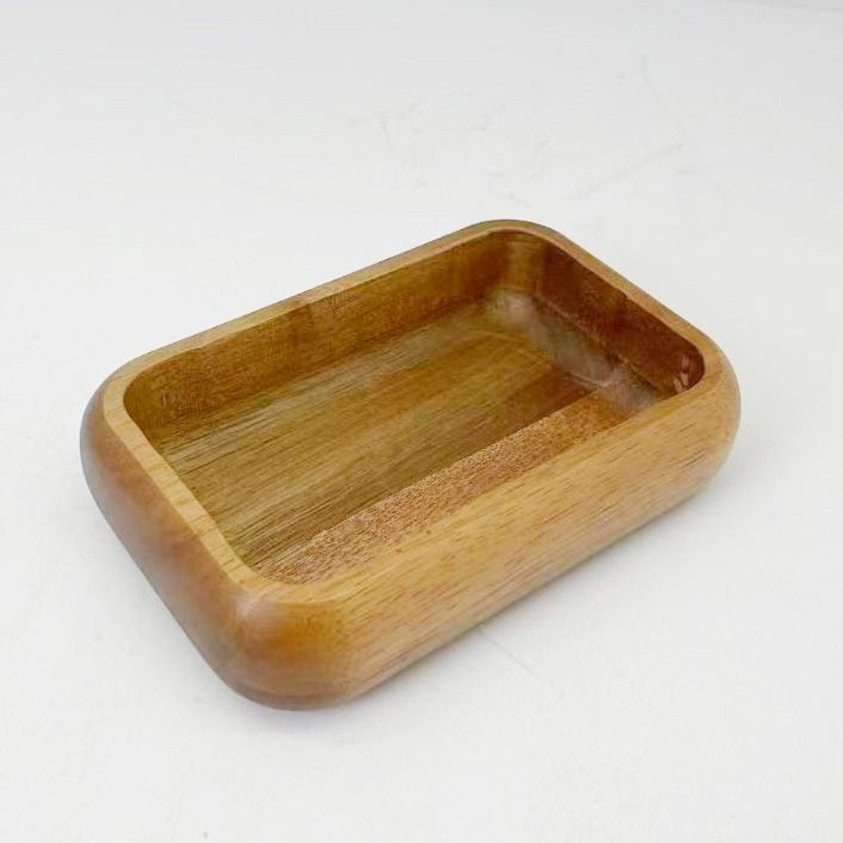 Bricard Servierschale Rechteckige Massivholz-Schale im Soft-Edge-Design Akazie Holz, (1-Stück, 1-tlg), Akazie Holz