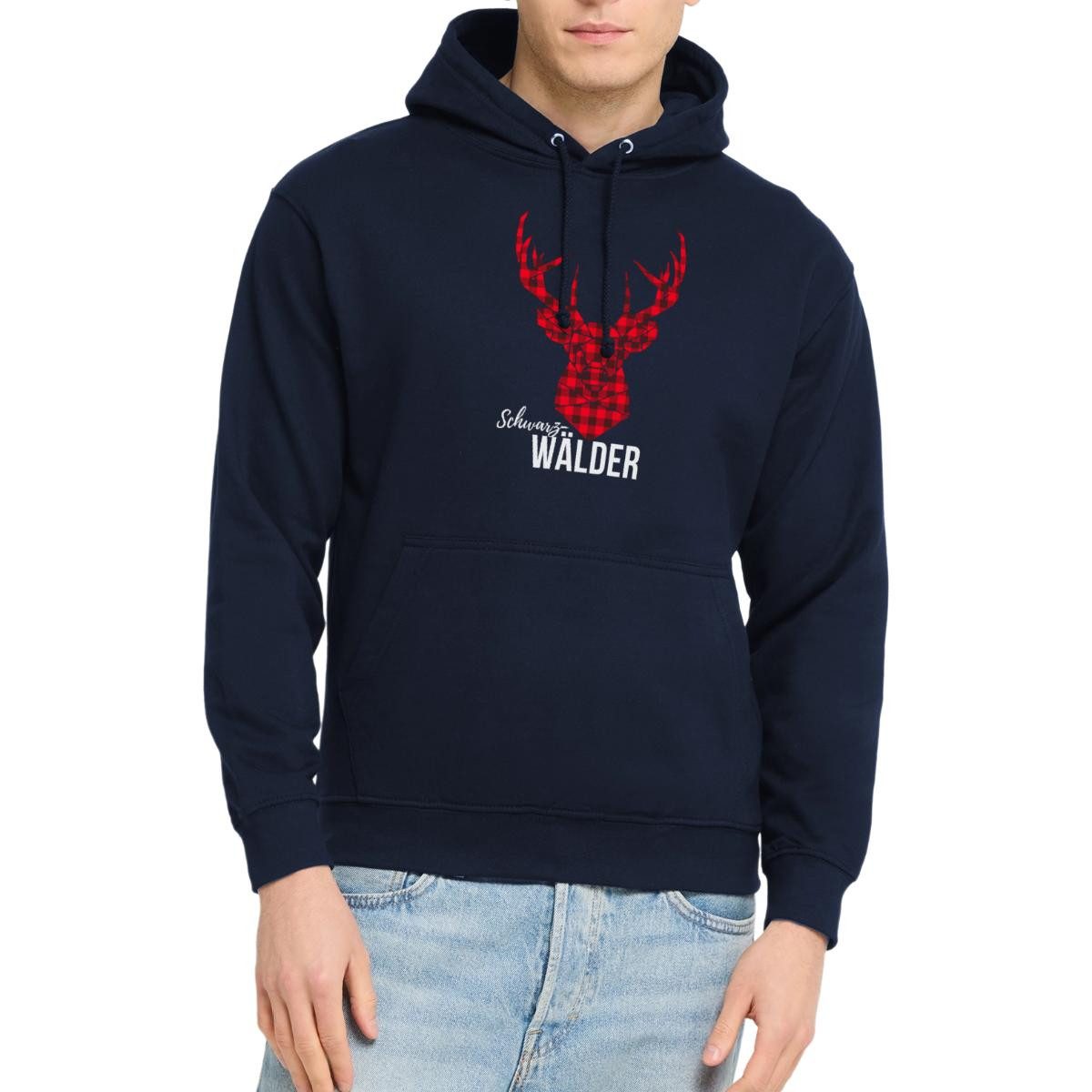 Spreadshirt Hoodie Schwarzwälder Geschenk Schwarzwald Mann Souvenir Hirsch Unisex Hoodie (1-tlg)