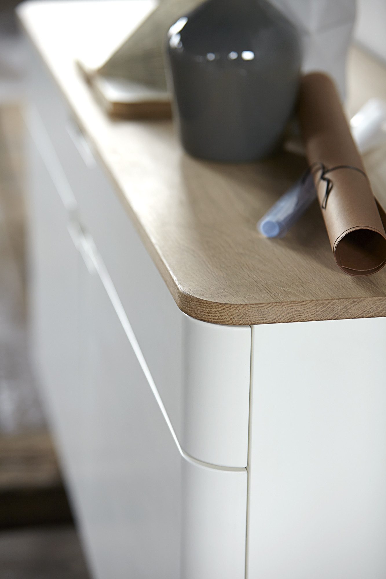 UNIQUE furniture A/S Sideboard aus Eiche teilmassiv (B/H/T: 140x76x44 cm)