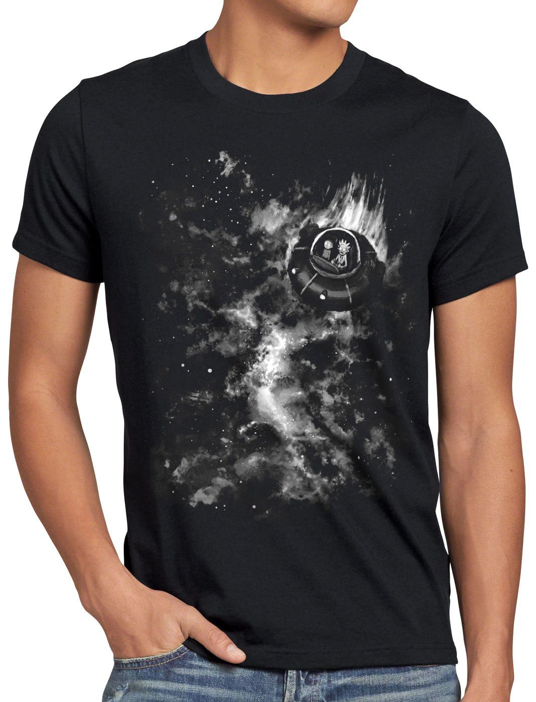 Odyssey Herren marty Ricks T-Shirt wissenschaft Print-Shirt style3