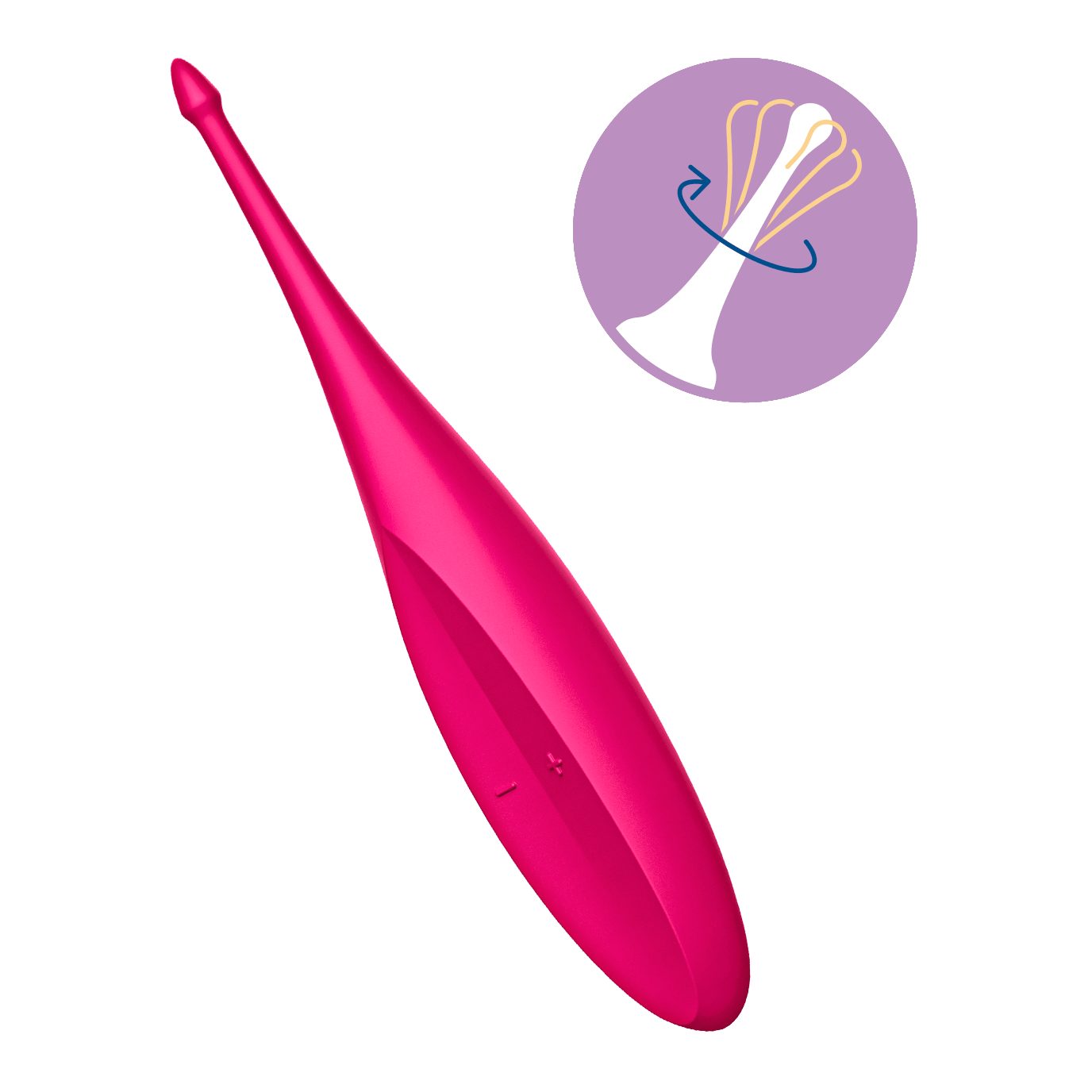 Satisfyer cm, 'Twirling Fun', pink (IPX7) 17,5 wasserdicht Satisfyer Auflegevibrator Auflege-Vibrator