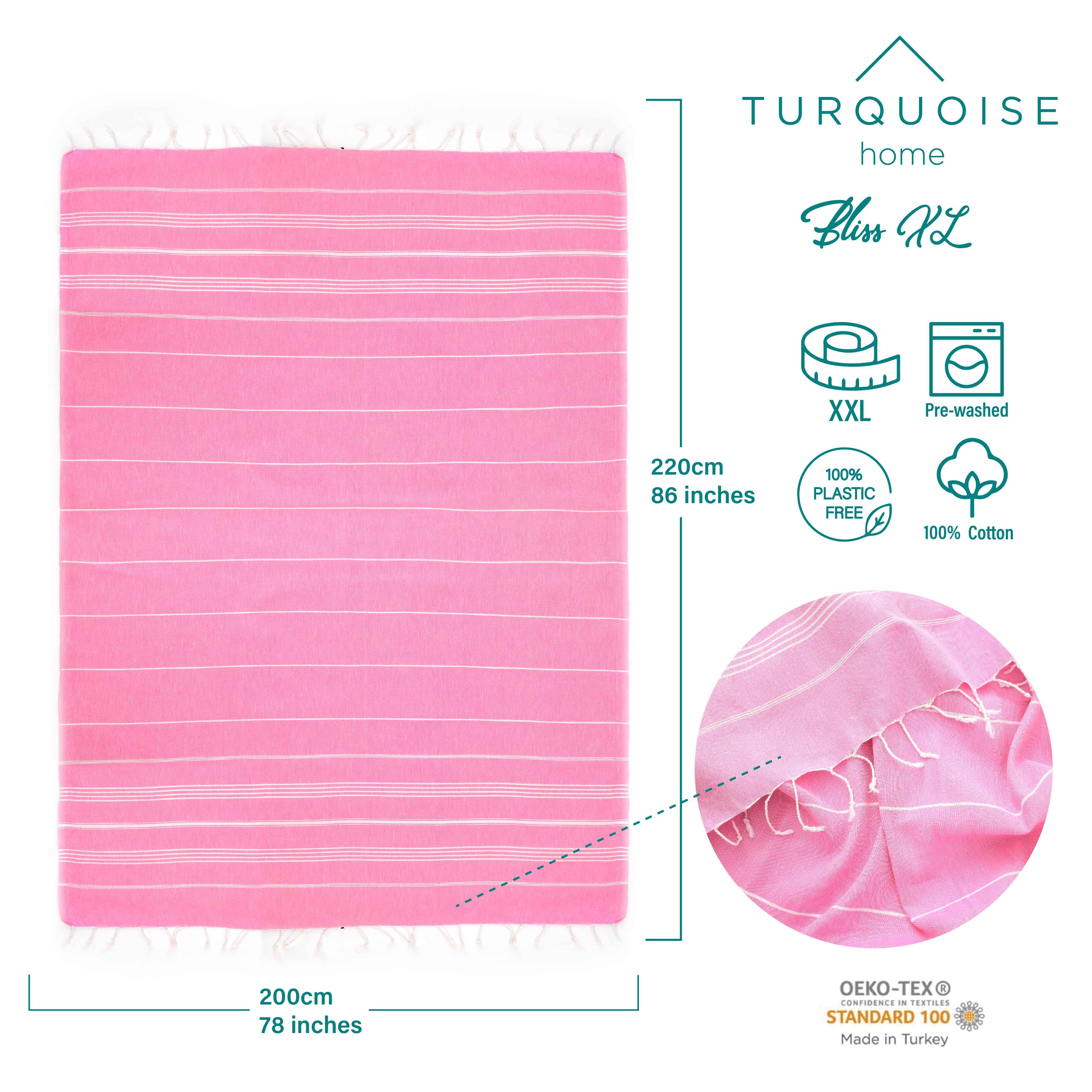 Turquoise Home Strandtuch Bliss XXL 200x220 günstig online kaufen