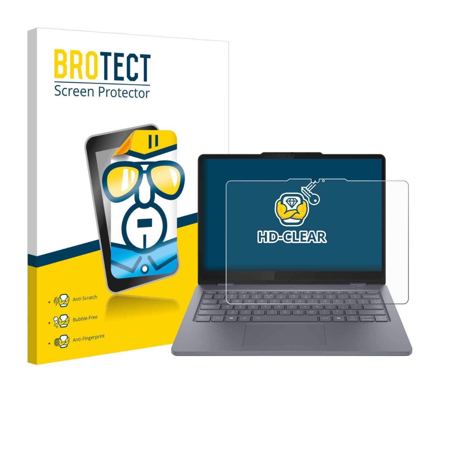 BROTECT Displayschutzfolie Schutzfolie für Lenovo 13w 2-in-1 Gen 3, Displayschutz Schutz Folie Klar Transparent