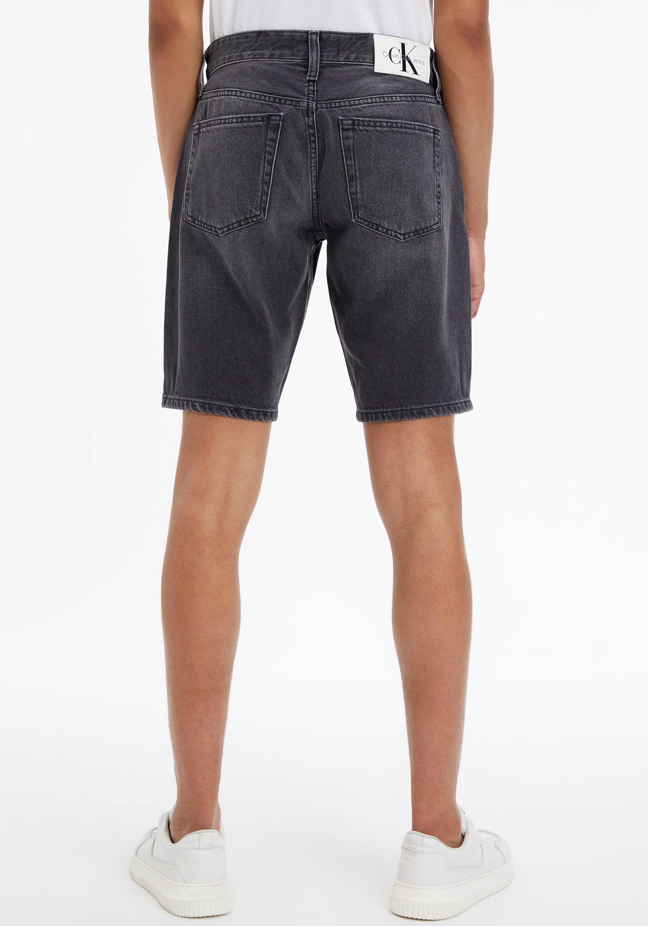 in Denim 5-Pocket-Form Klein Black Jeans Calvin Bermudas