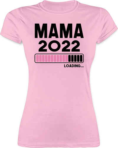 Shirtracer T-Shirt »Mama loading 2022 - Mutter Geschenk - Damen Premium T-Shirt« Mama Geschenke Muttertagsgeschenk