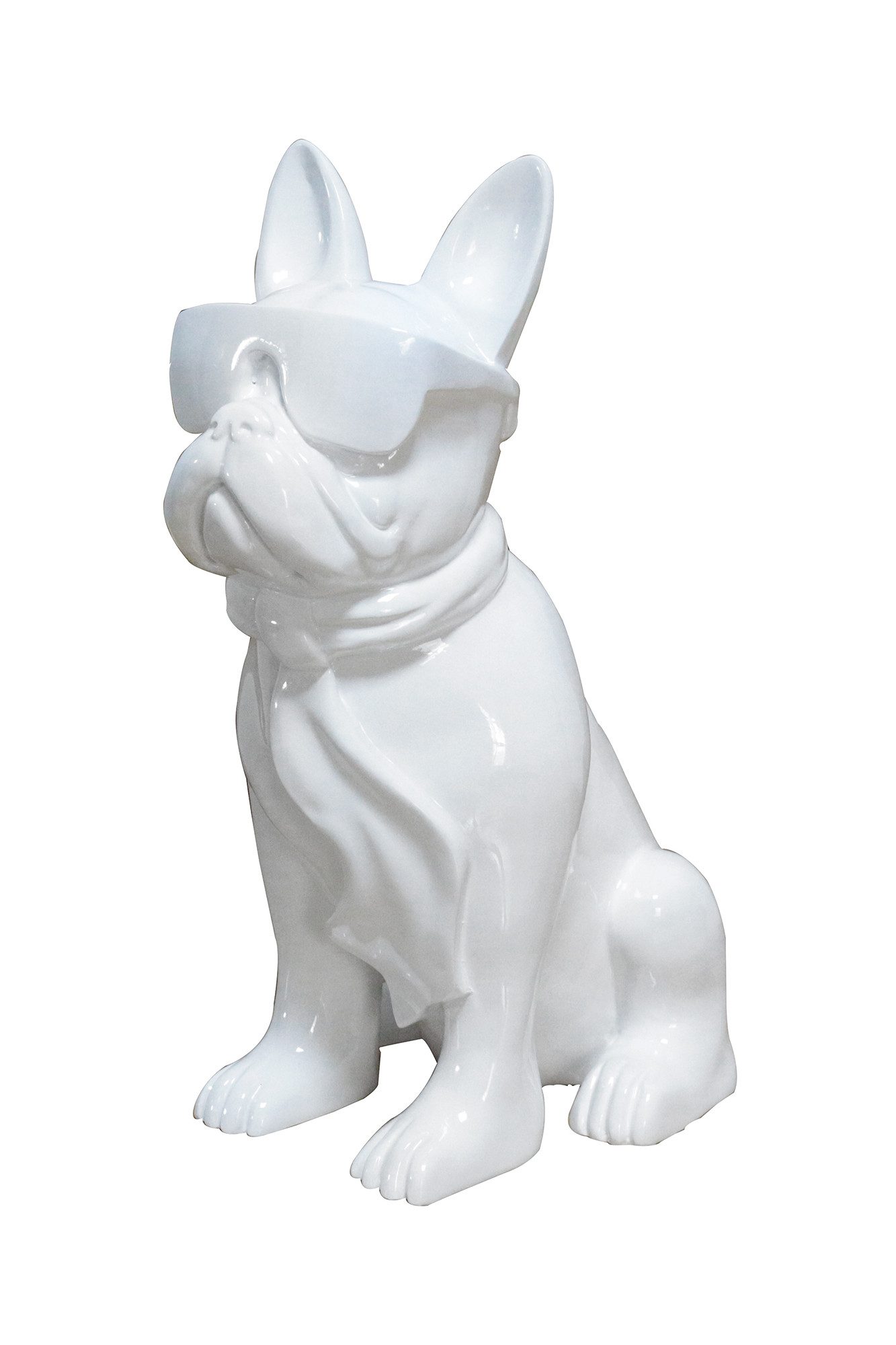 Kayoom Skulptur Skulptur Bulldog 125, Coole Bull-Dog Skulptur aus langlebigem Kunstharz und Steinpulver