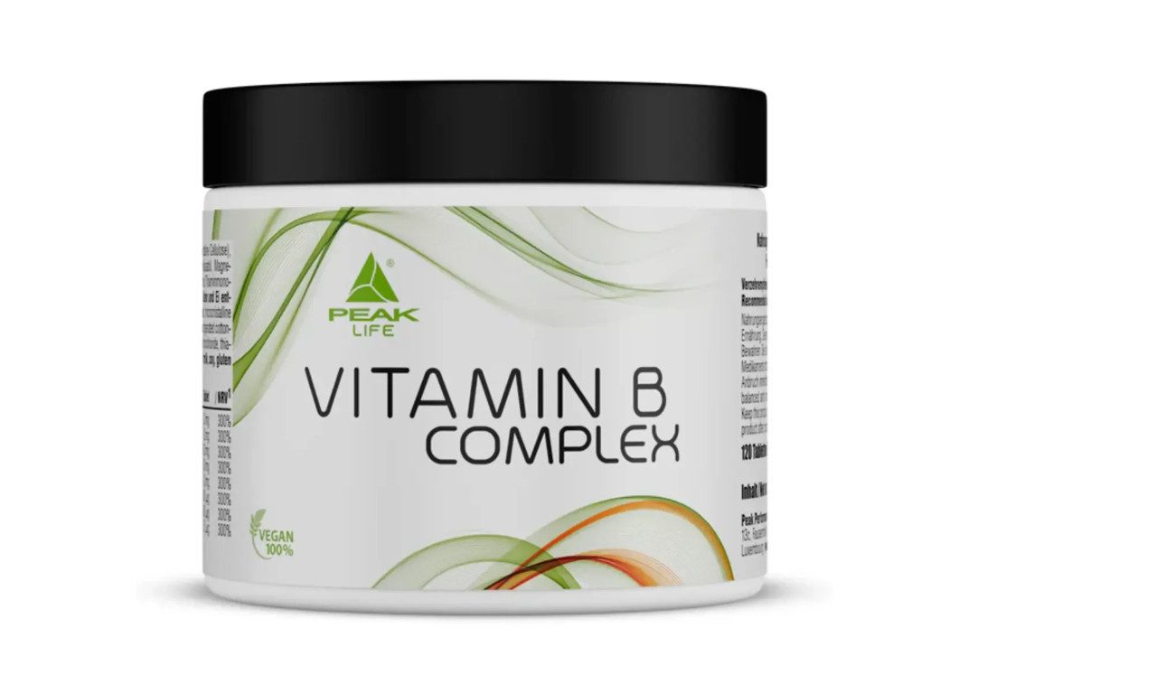 PEAK Peak Vitamin B Complex120 Kapseln B1 B2 B3 Kapsel, 1 er Packung à 120 St., 100 g, Alle wichtigen B-Vitamine in einer Tablette