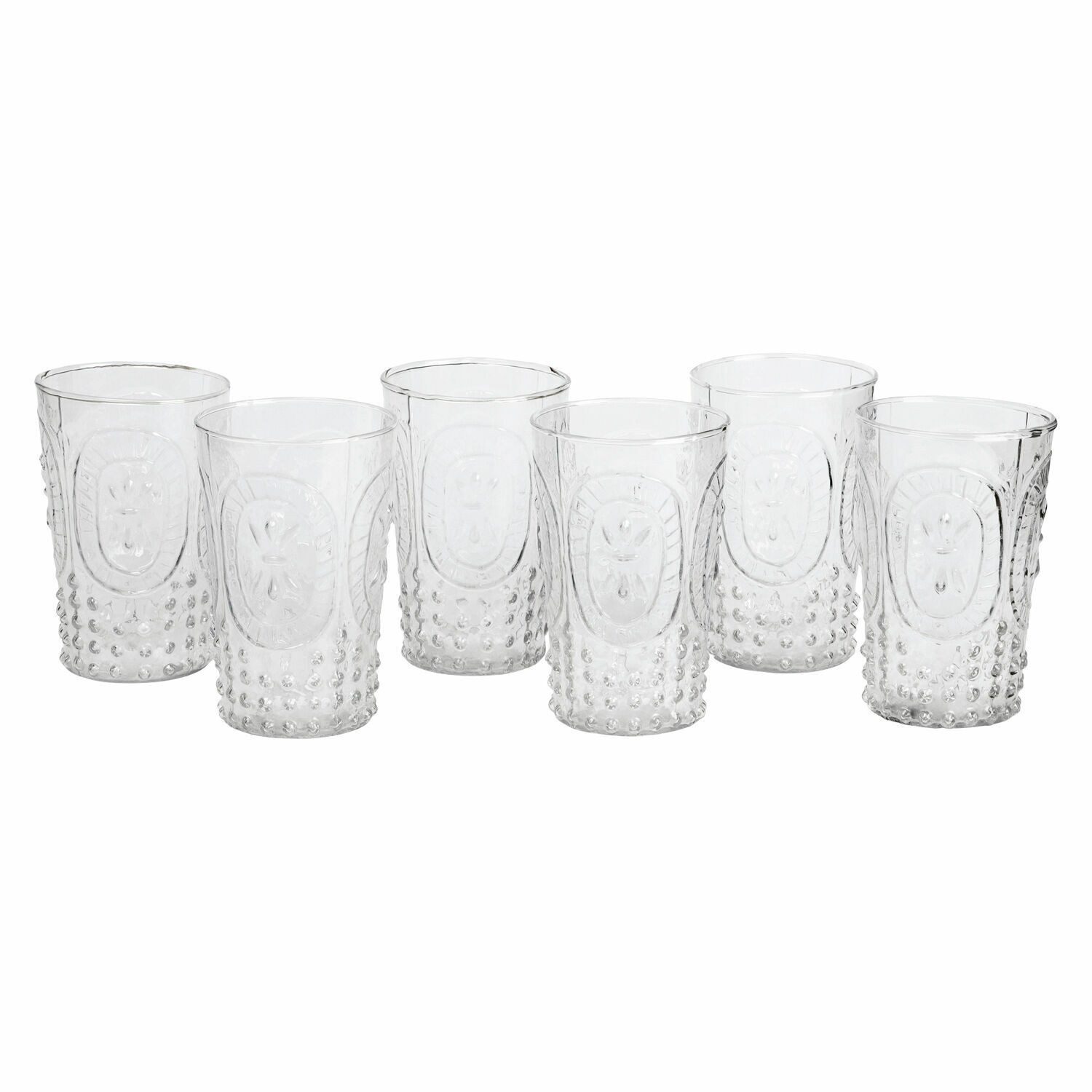 Glas Glas 6er Set Fleury klar