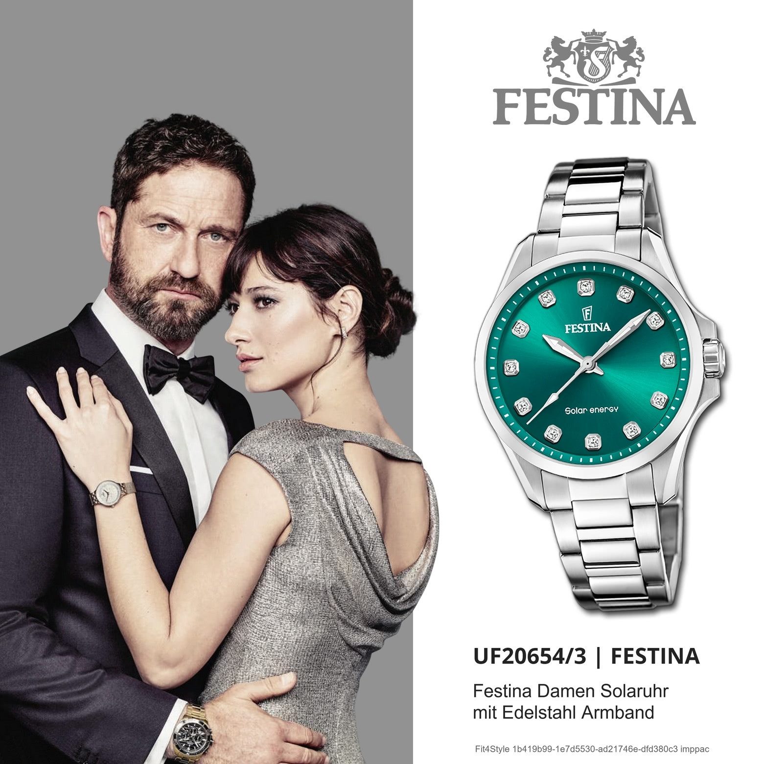 Festina Solaruhr Festina Damenuhr Edelstahl silber, (Solaruhr), Damen Solaruhr rund, Edelstahlarmband silber, Luxus
