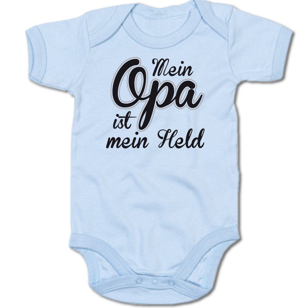 Ggraphics Kurzarmbody »Baby Body Mein Opa ist mein Held« mit Spruch