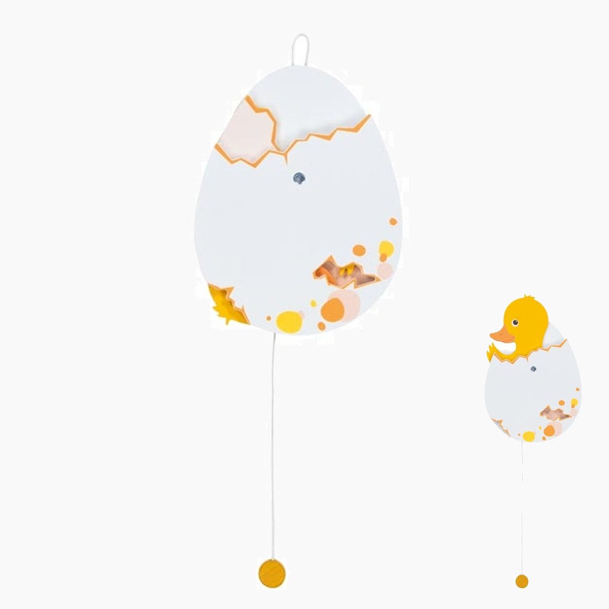 goki Mobile Hampelfigur Ente Emmi, (packung, 2-tlg., set), für leuchtende Kinderaugen