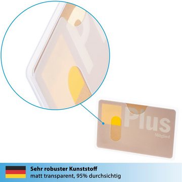 valonic Etui valonic EC Scheckkarte Schutzhülle - 6 Stück mit Längseinschub