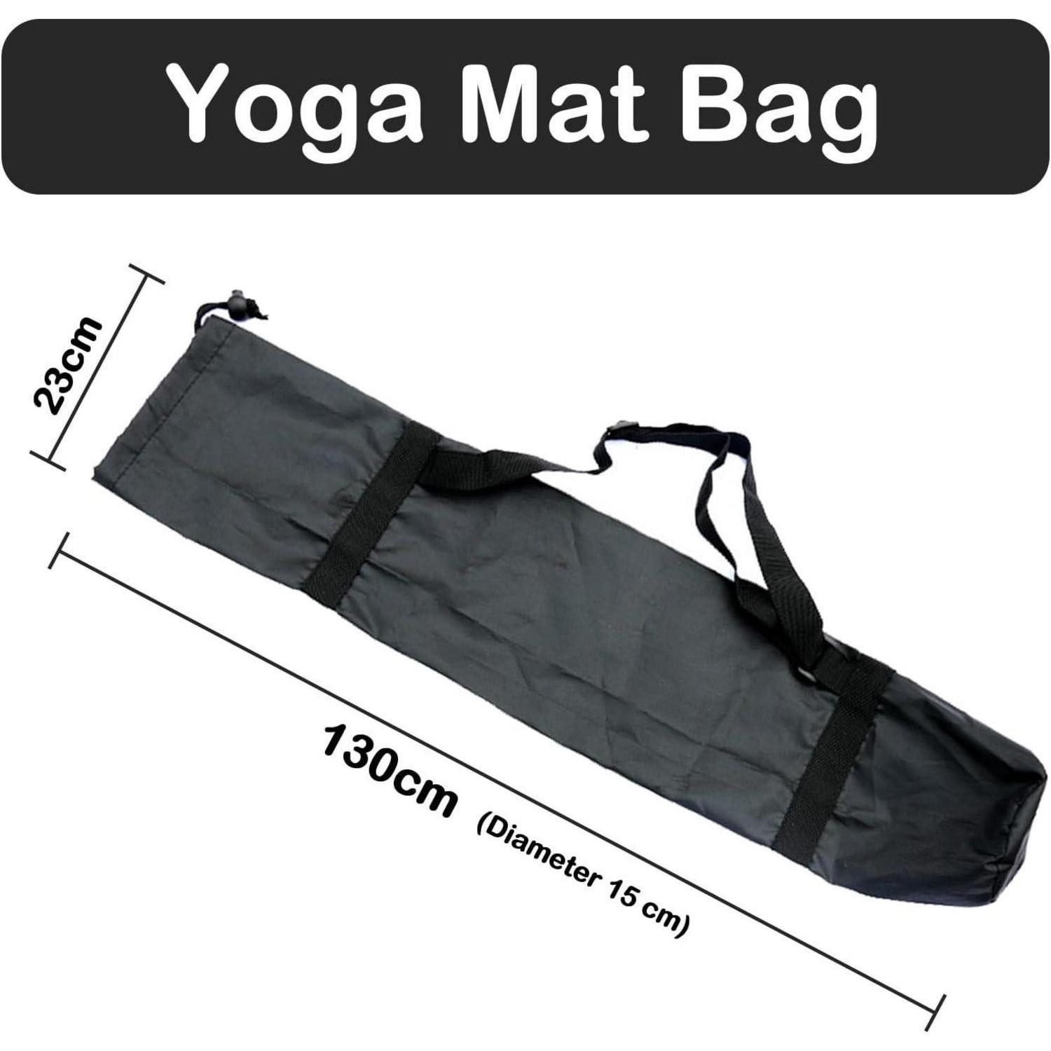 LuxusKollektion Yogatasche Yogatasche Groß, 2 Stück, Schwarz, Kordelzug, wasserfest, langlebig