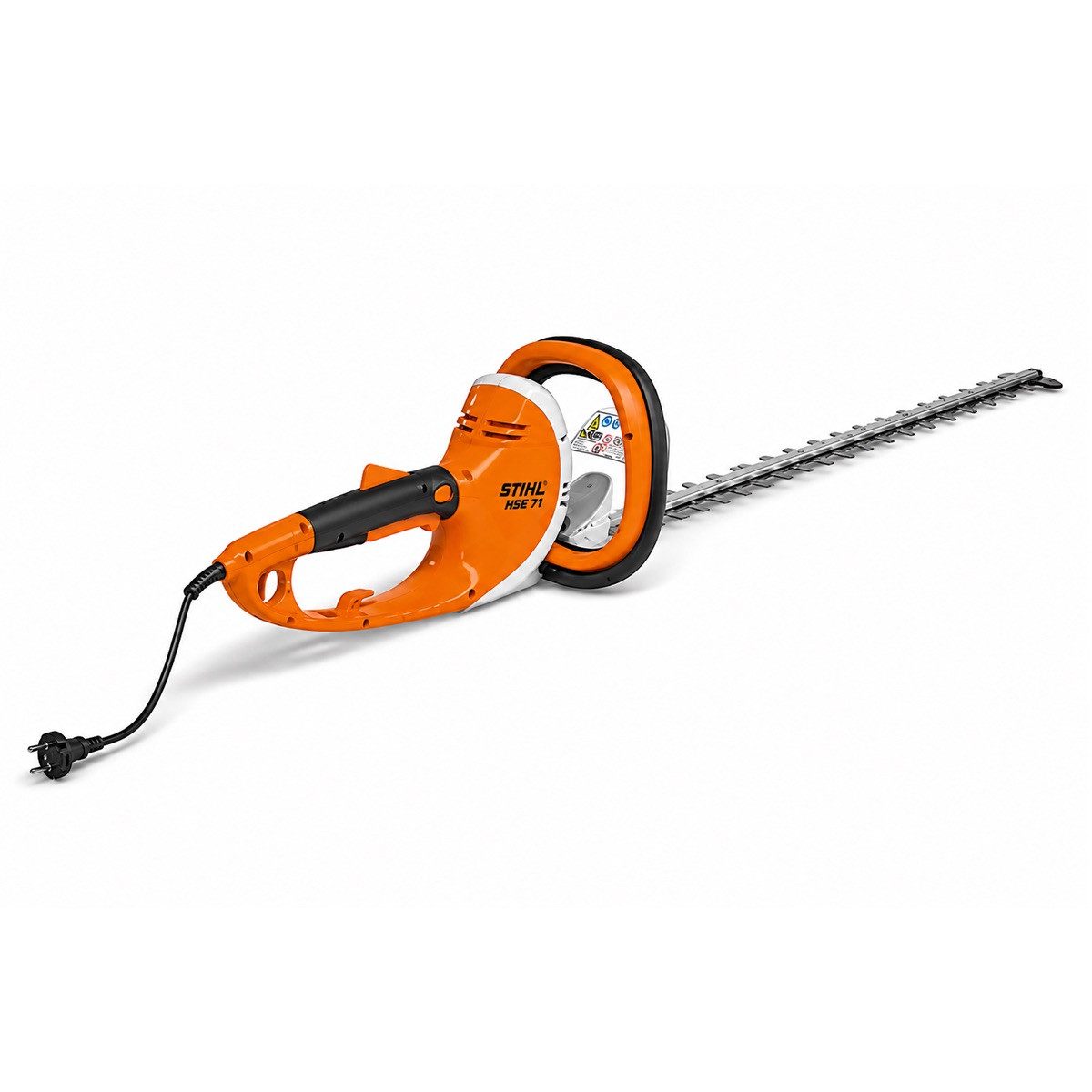 STIHL Elektro-Heckenschere STIHL HSE 71 Elektrische Heckenschere 60 cm, (Packung, 1 St., Umfangreiches Zubehör beinhaltet), Die STIHL HSE 71 ermöglicht flexibles Arbeiten dank drehbarem Griff