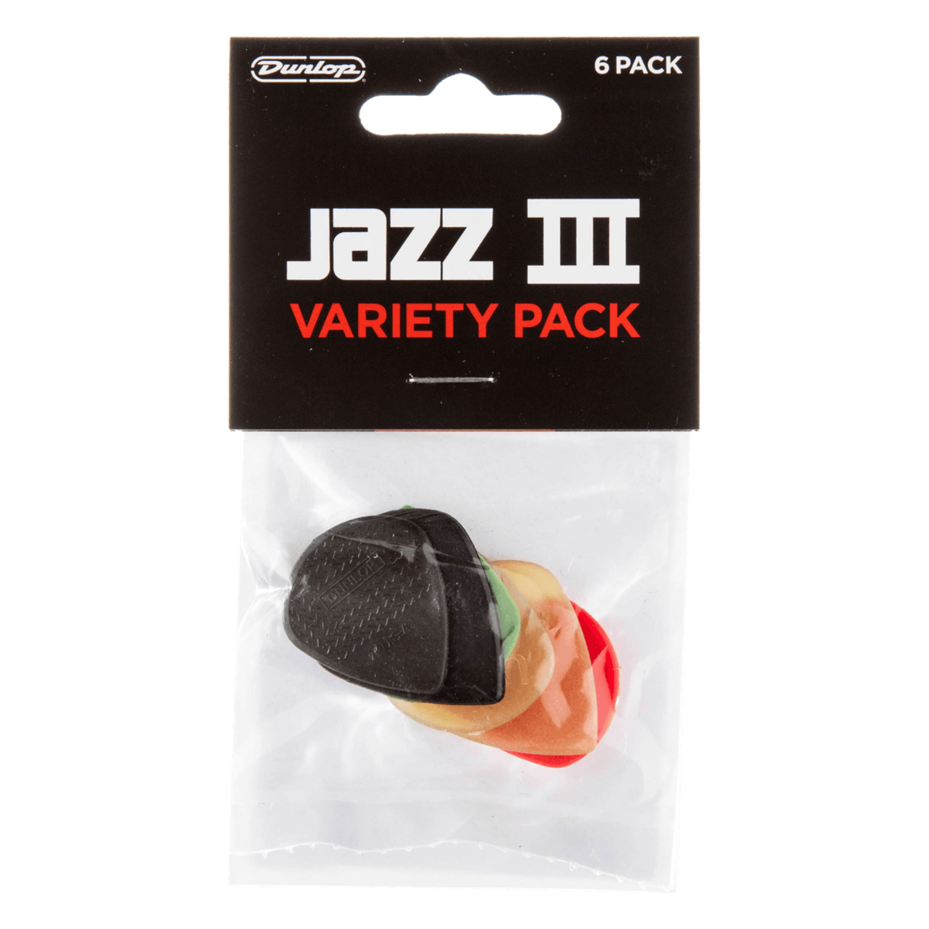 Dunlop Plektrum, PVP 103 Jazz III Pick Variety Pack - Plektren Set