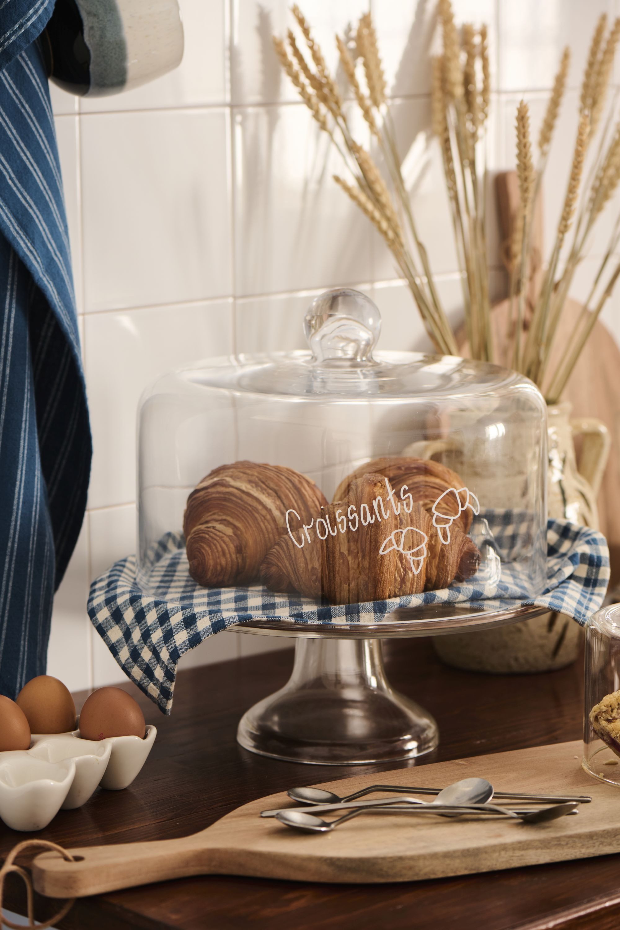 Ib Laursen Tortenplatte Ib Laursen - Tortenplatte Kuchenplatte aus Glas mit Fuß 8720-00, Glas