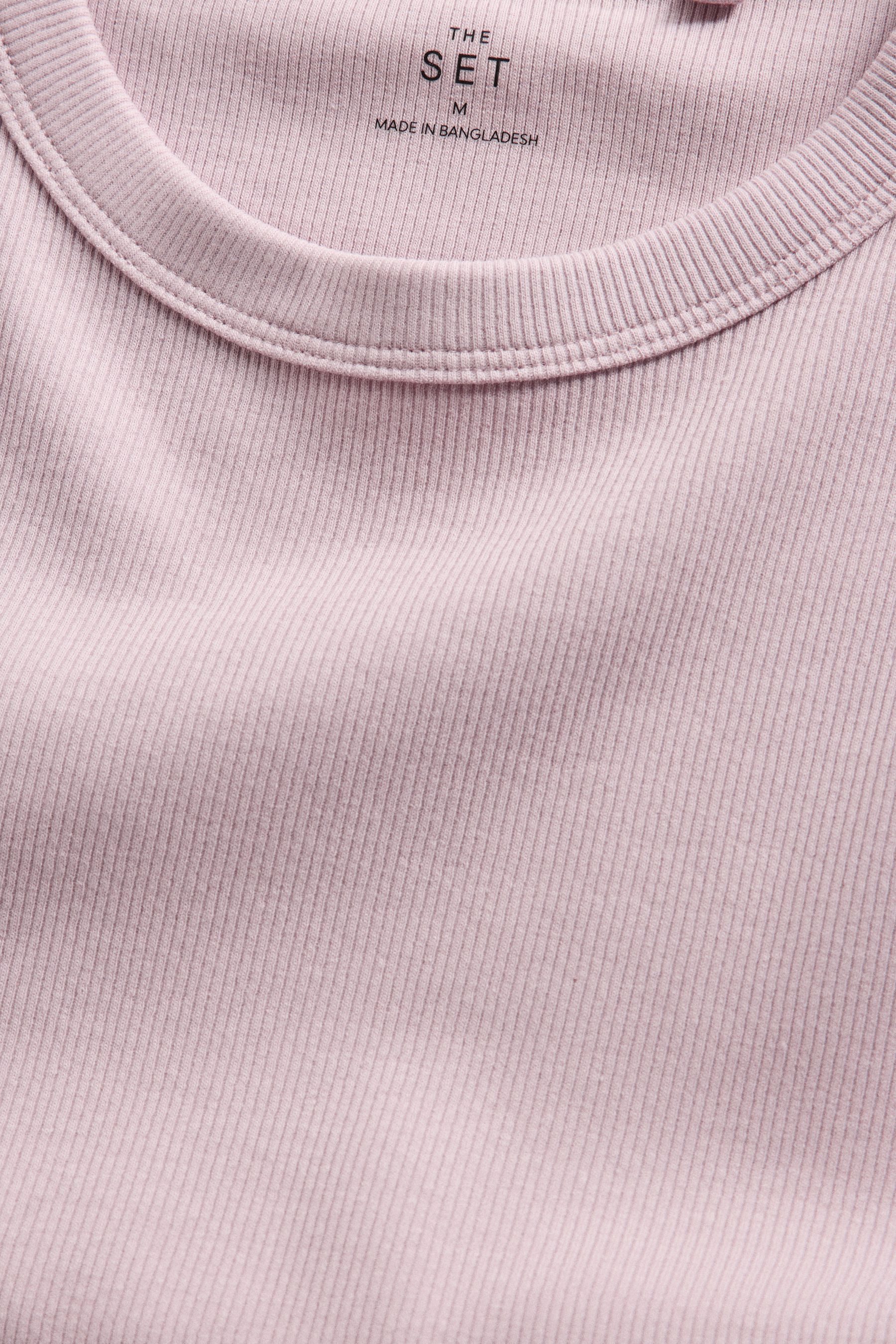 The Set Langarmshirt The Set Gerippte Langarmshirts, 5er-Pack (5-tlg)
