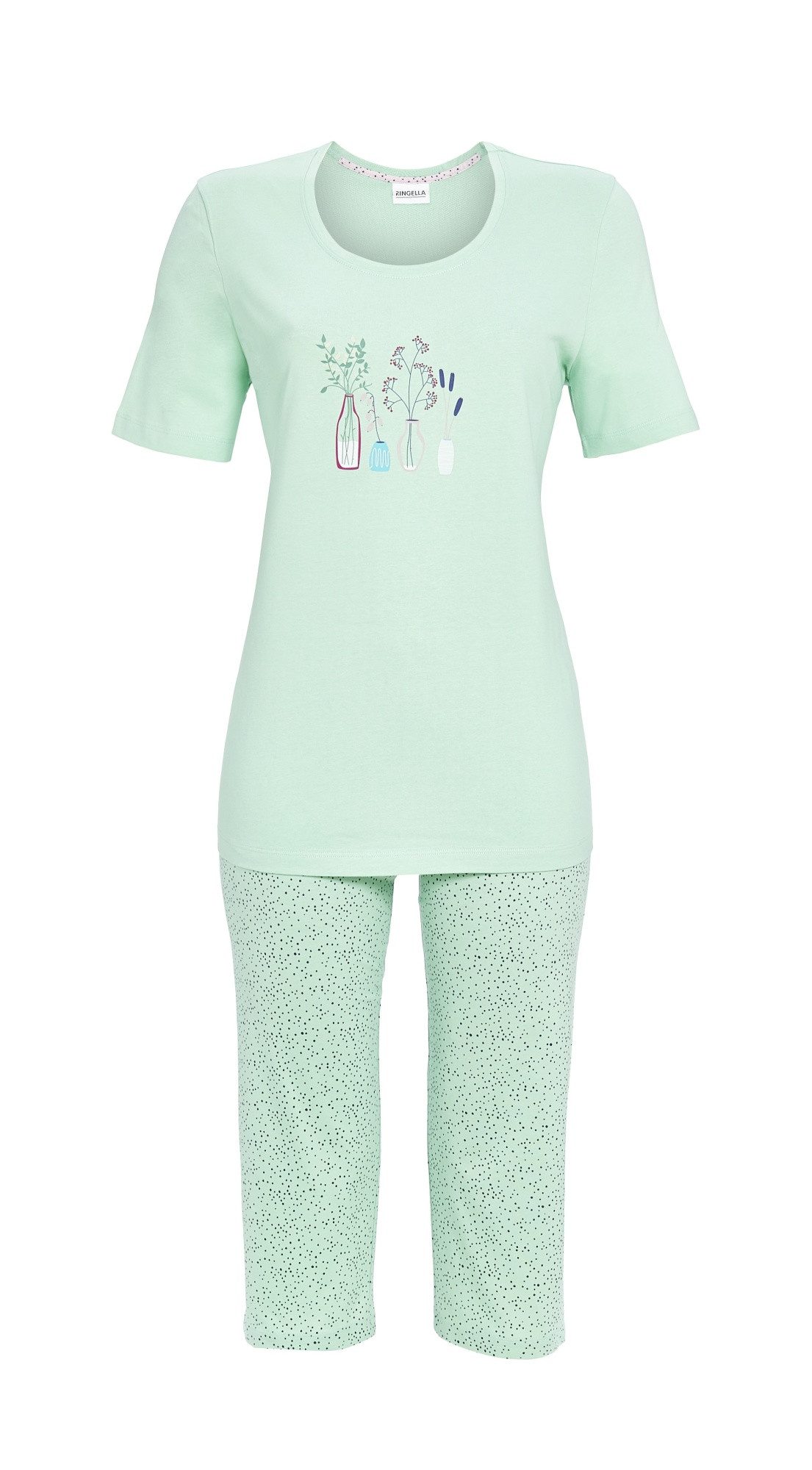 Ringella Pyjama mit Motivdruck und Caprihose günstig online kaufen