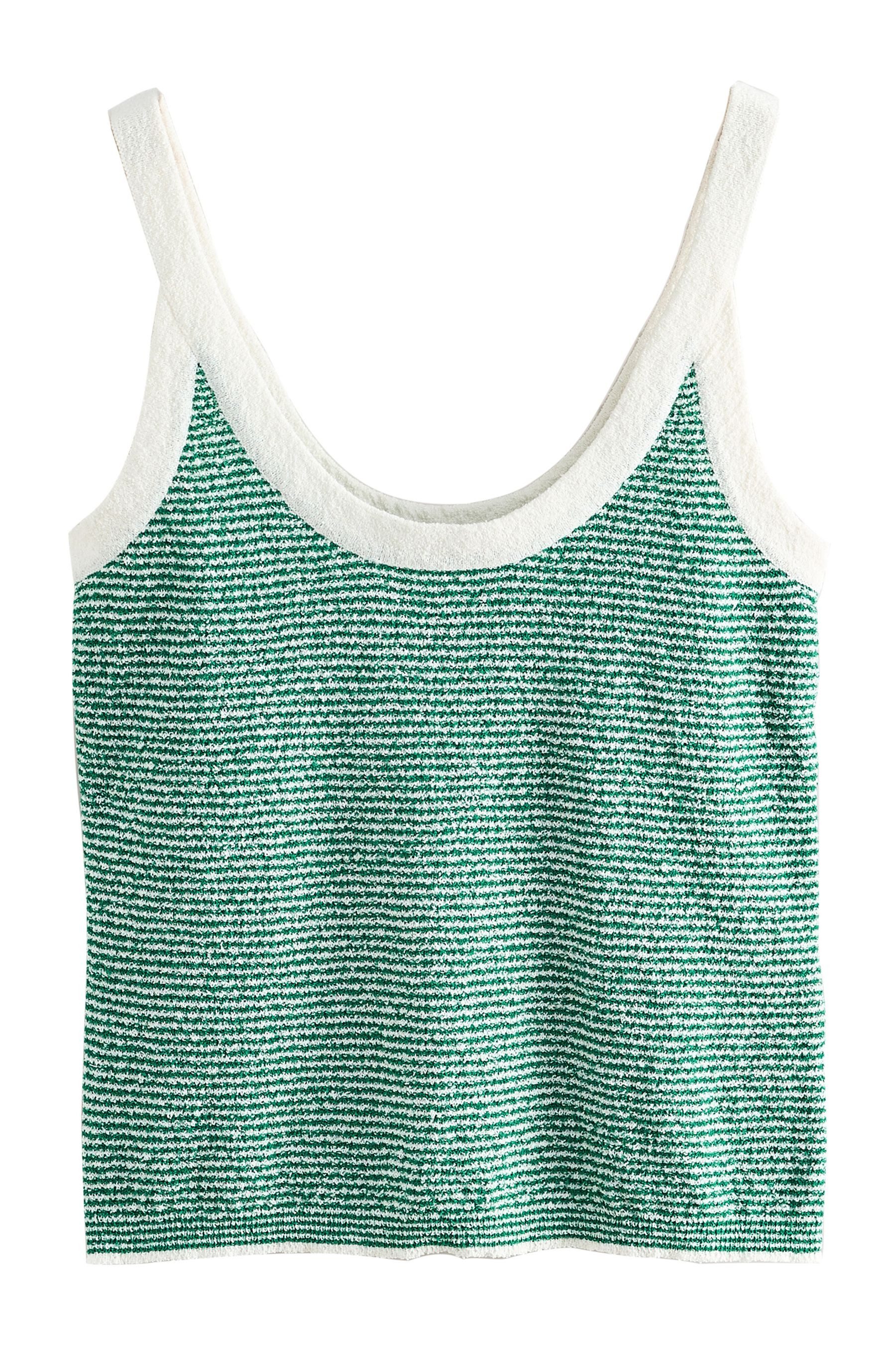Next Trägertop Ärmelloses Tanktop in Strickoptik mit U-Ausschnitt (1-tlg)
