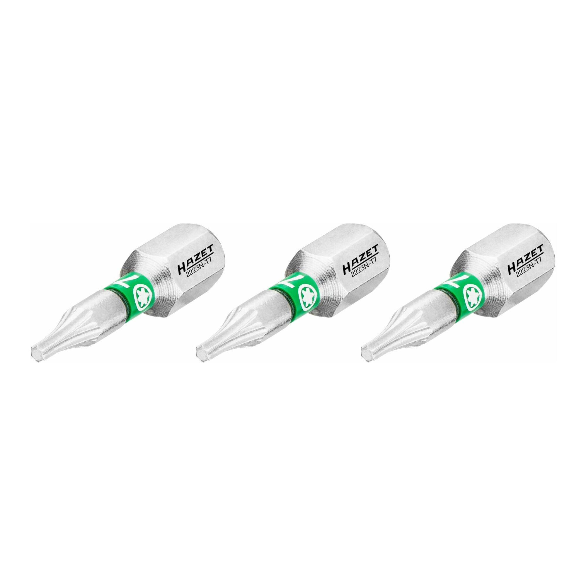 HAZET Bit-Set HAZET Bit 2223N-T7/3, Sechskant massiv 6,3 (1/4 Zoll), Innen TX Profil