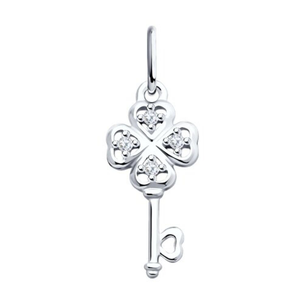 Kettenanhänger Kettenanhänger Anhänger Schlüssel 925 Silber Zirkonia Echtschmuck