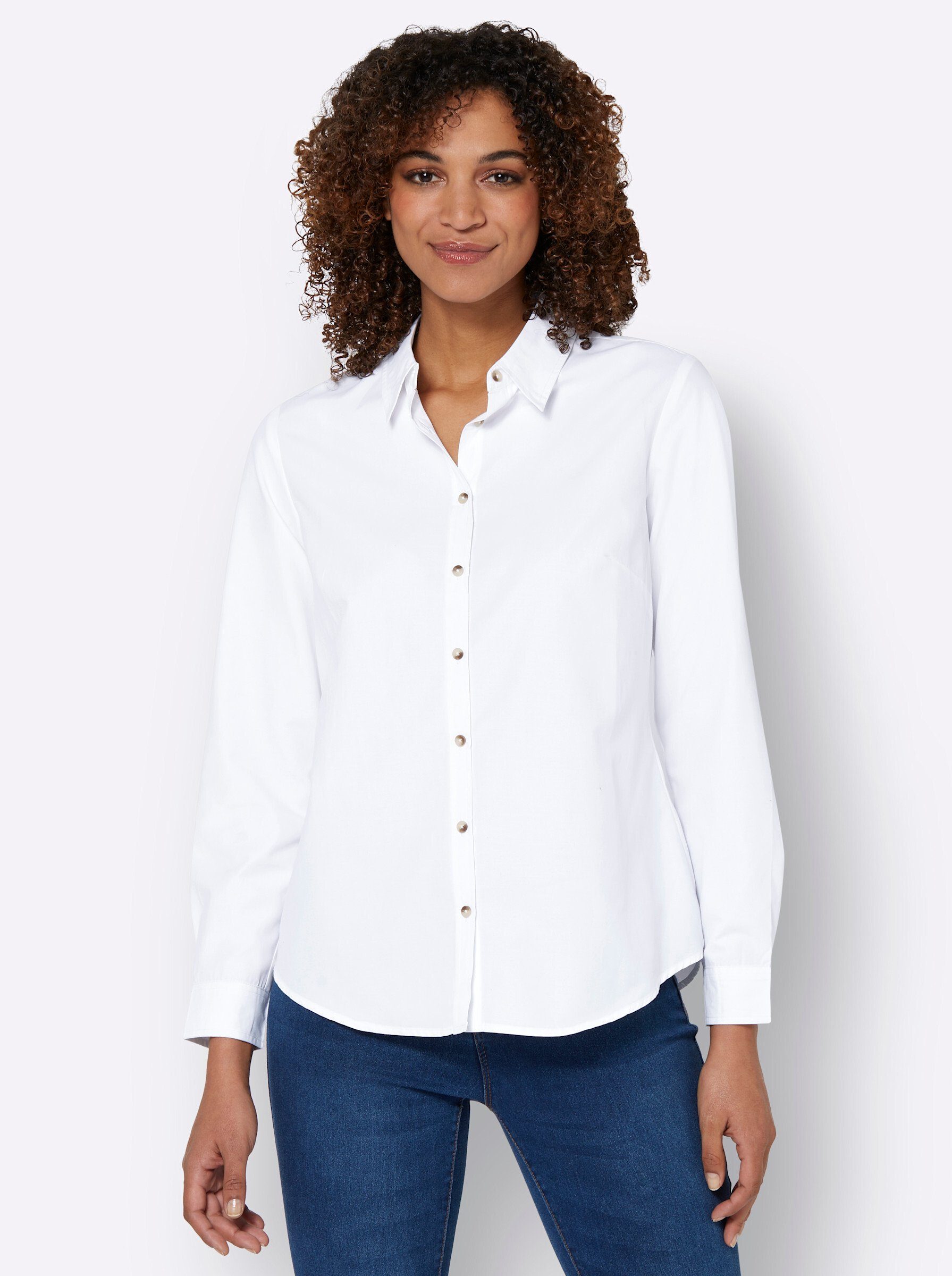Klassische Bluse Langarmbluse