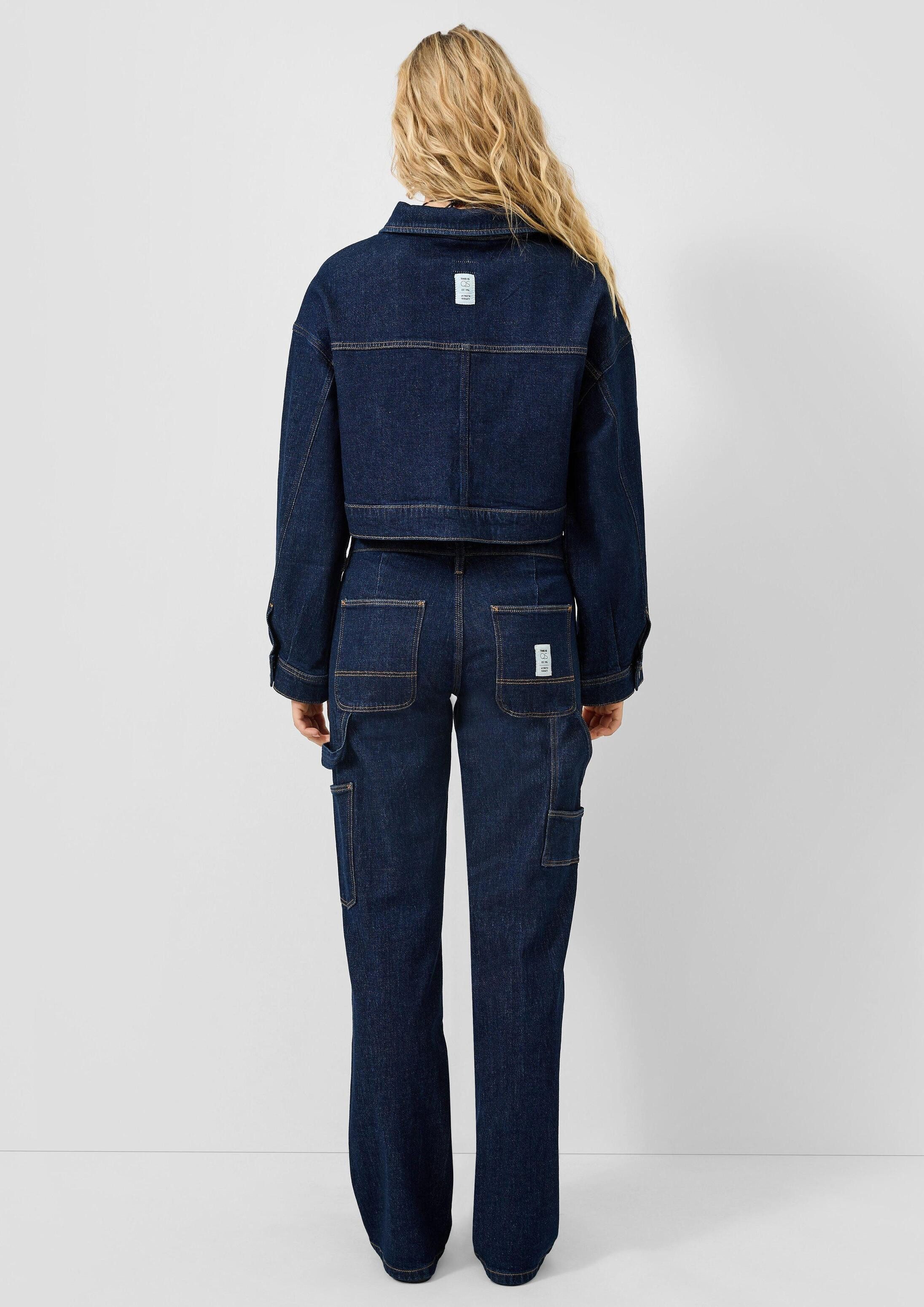 QS Funktionsjacke Indoor-Jacke Denimjacke