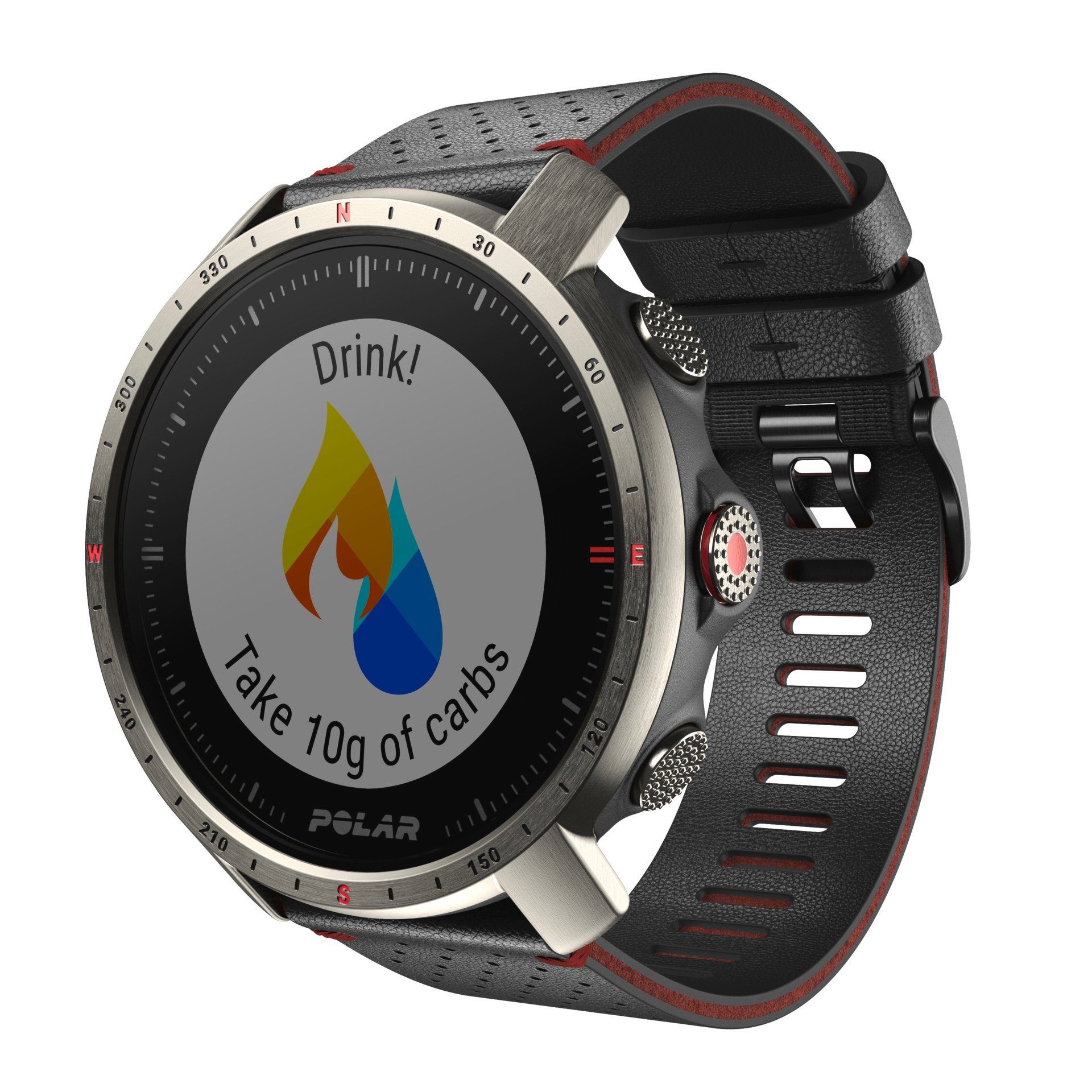 Polar GRIT X PRO Smartwatch (3,05 cm/1,2 Zoll, Proprietär), GPS Navigation 10 ATM