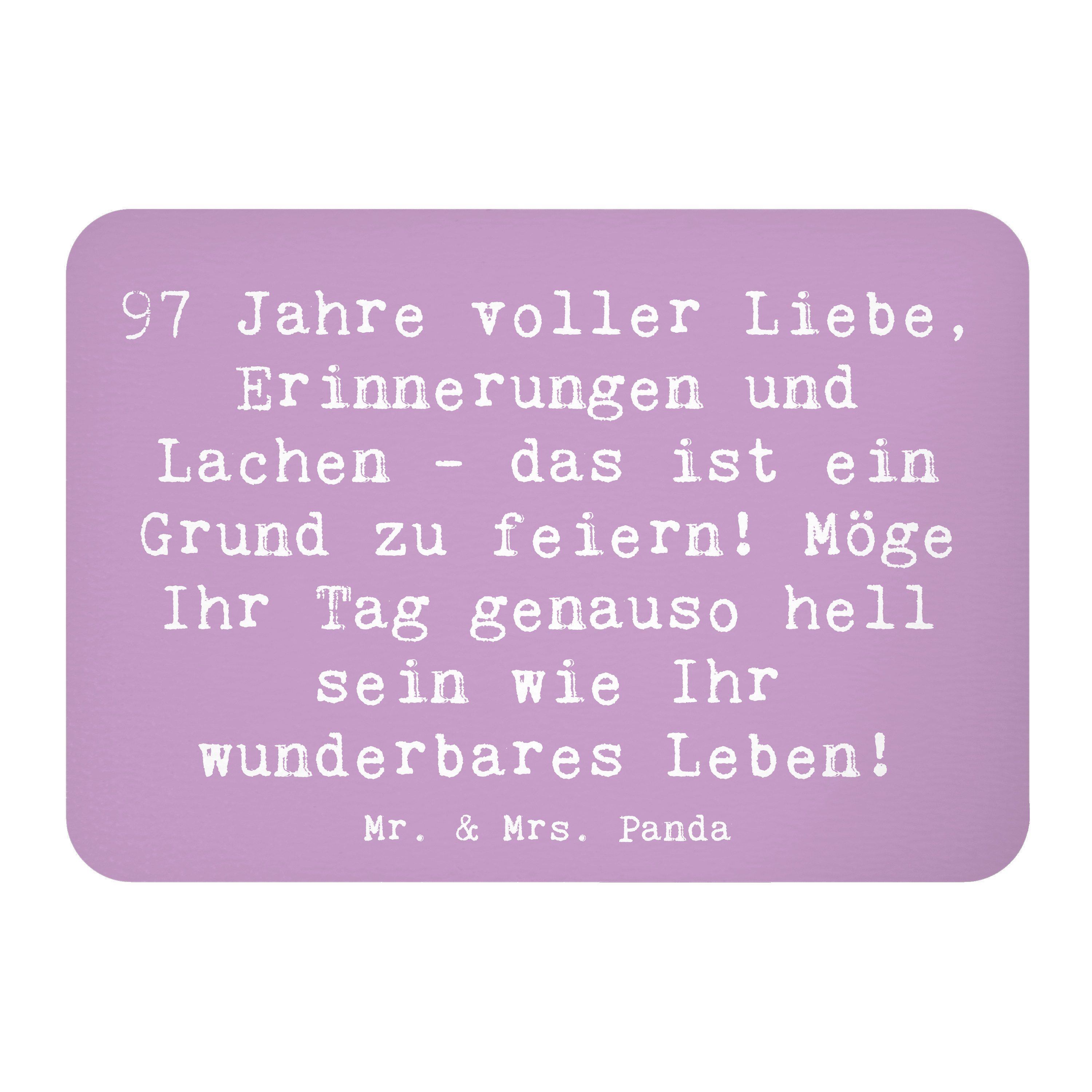 Magnet Spruch 97. Geburtstag - Lavendeltraum - Geschenk, wunderbares Leben
