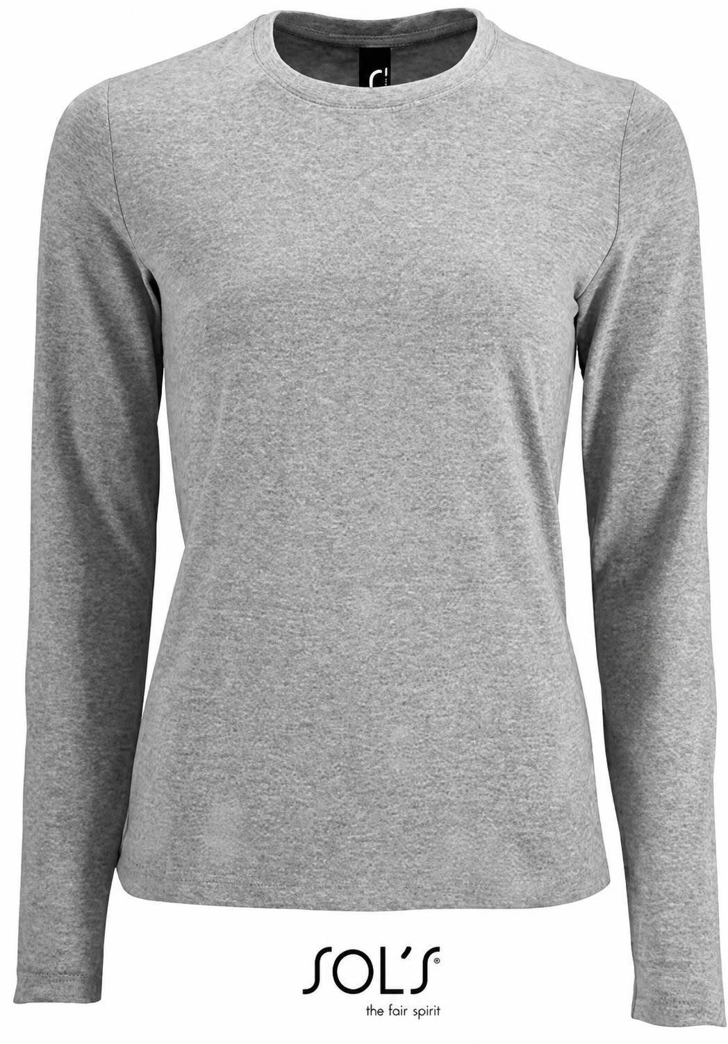 SOLS Rundhalsshirt Damen Long-Sleeve T-Shirt Imperial