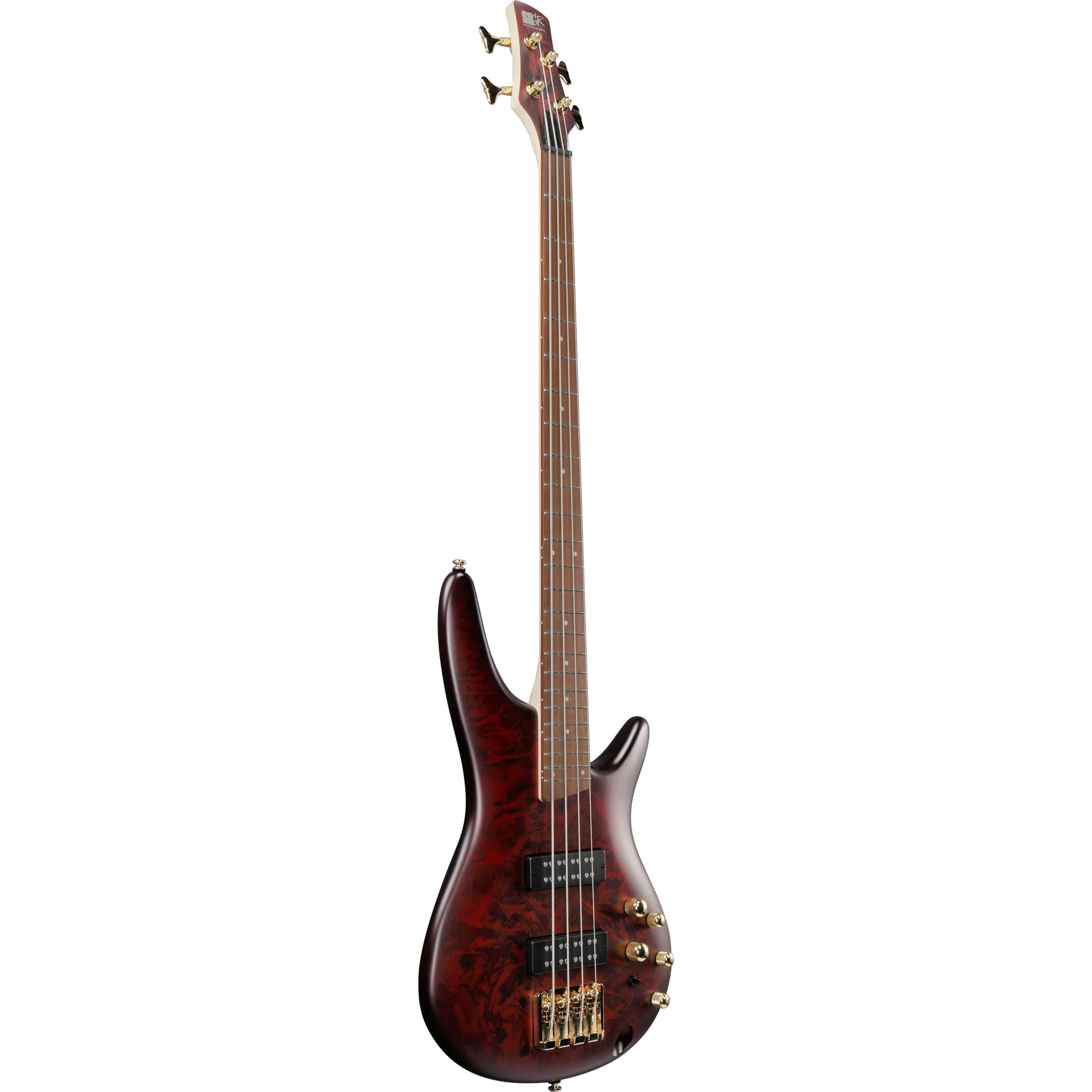 Ibanez E-Bass, E-Bässe, 4-Saiter E-Bässe, Standard SR300EDX-WZM Wine Red Frozen Matte - E-Bass