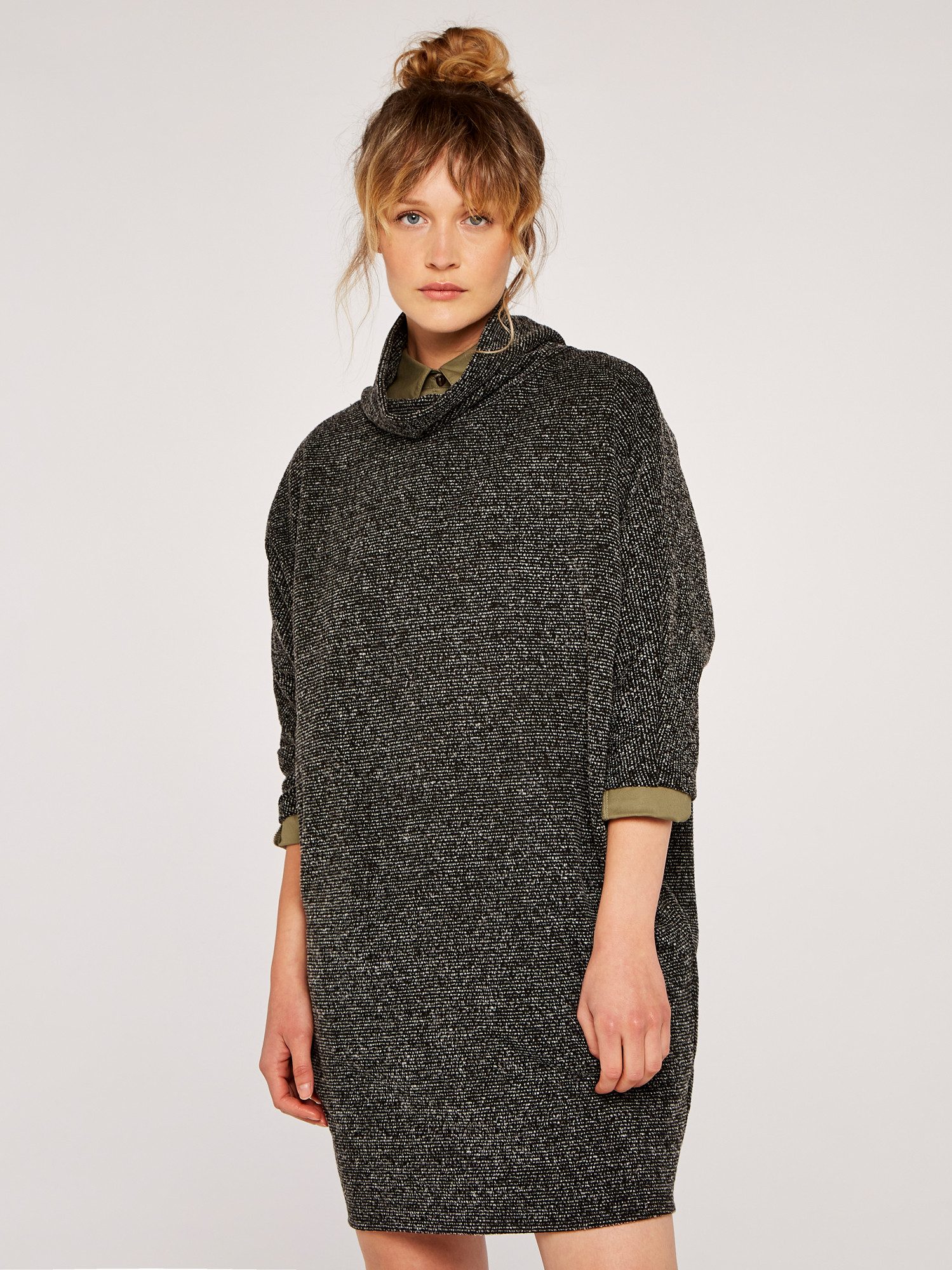 Apricot Strickkleid Cocoon-Schnitt, mit Jacquardmuster und günstig online kaufen