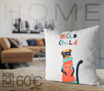 Kissenbezug, VOID (1 Stück), Sofa-Kissen Tier Kinder Cartoon Spielzeug Spielzimmer Kinderzimmer Haustier Jungen Deko Dekoration Schild