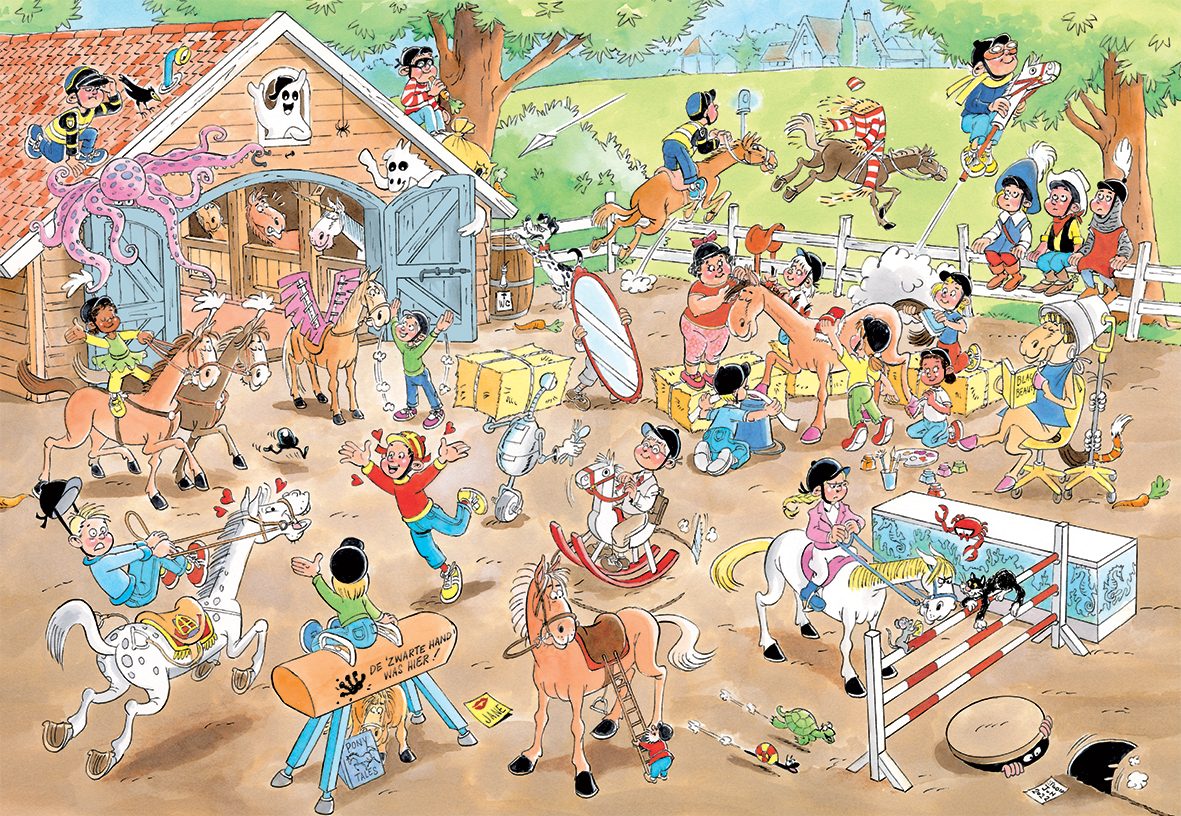 Jan van Haasteren Puzzle Jan van Haasteren Junior 12 Die Reitschule 360 Teile Puzzle, 360 Puzzleteile