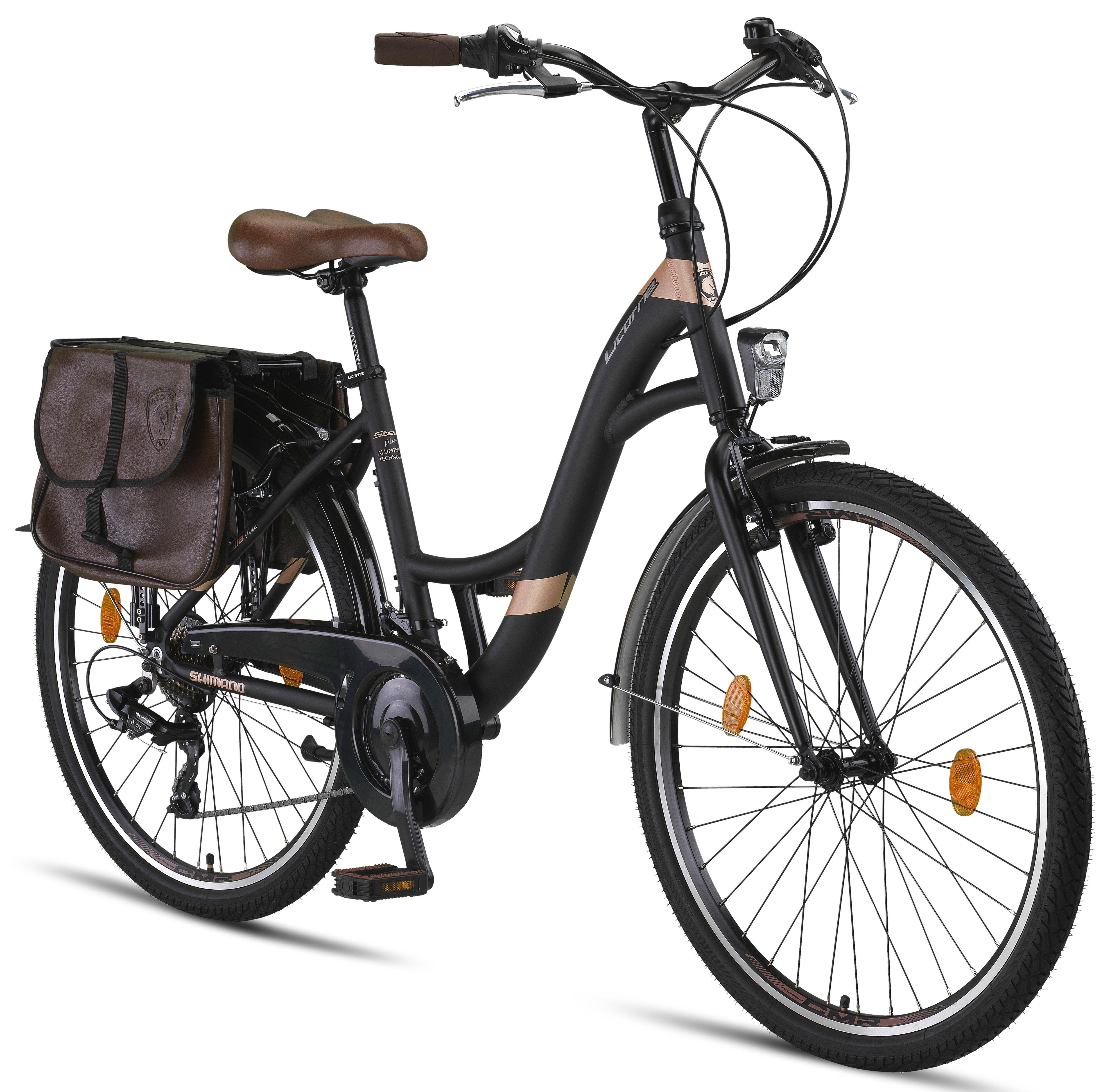 Licorne Bike Cityrad Licorne Bike Stella Plus Premium City Bike Aluminium, 21 Gang