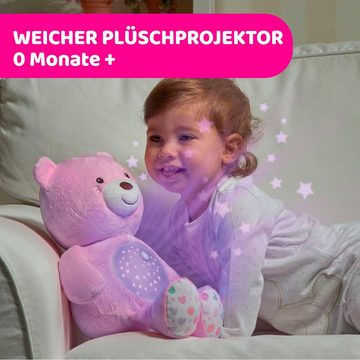 Chicco Kuscheltier First Dreams Baby Bär, Rosa, mit Lichtprojektion und Soundfunktion