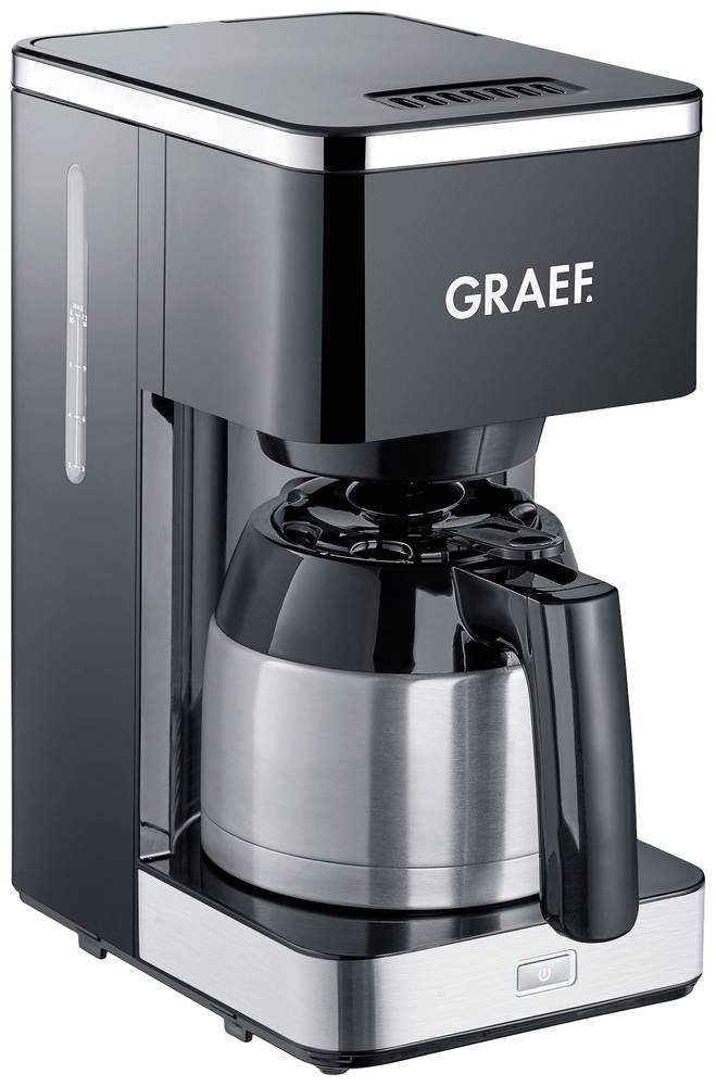 Graef Filterkaffeemaschine Graef FK 412 Kaffeemaschine Schwarz Fassungsvermögen Tassen=12 Isolie