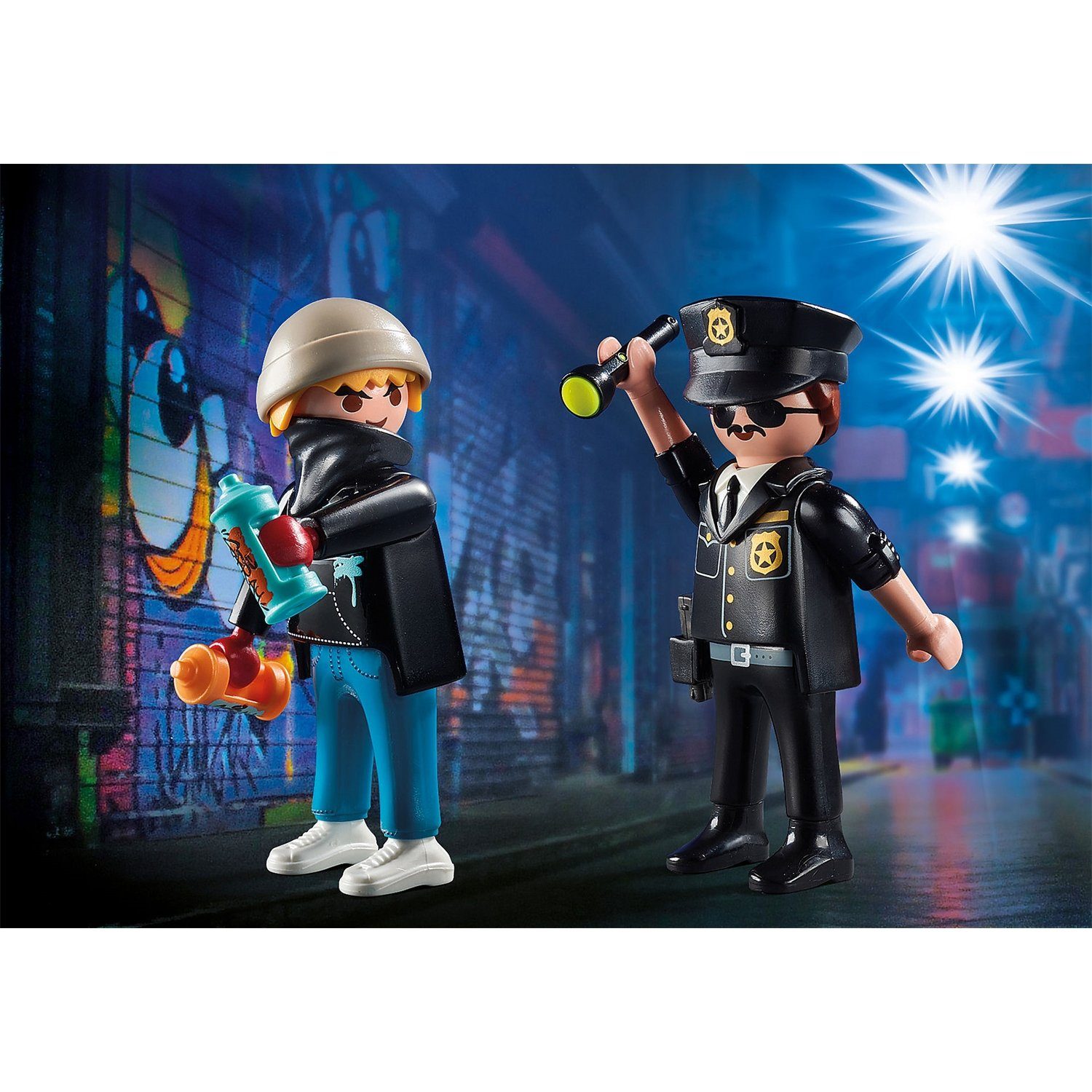 Playmobil® 70822 DuoPack Polizist und Sprayer Konstruktions-Spielset günstig online kaufen