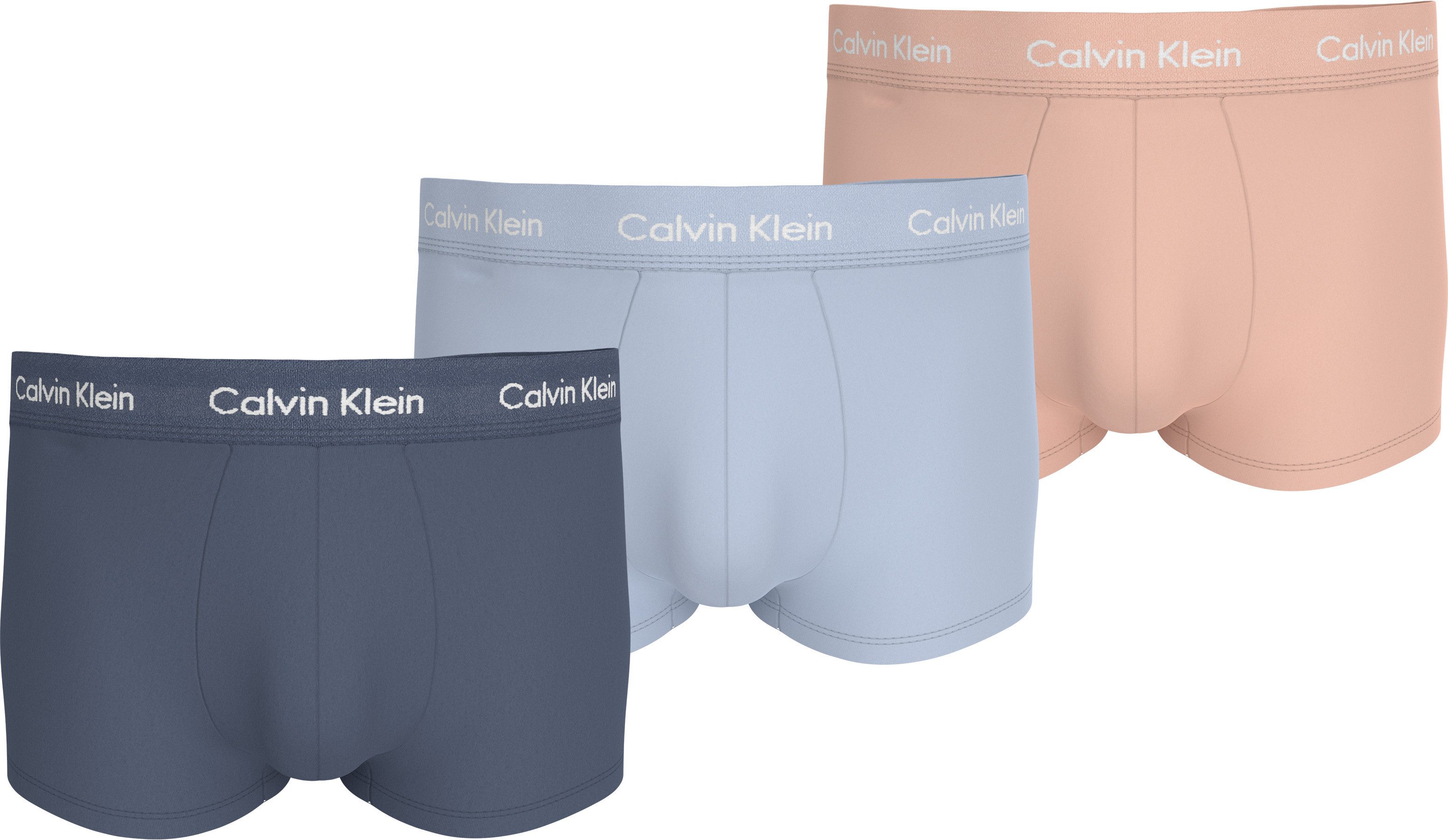 Calvin Klein Underwear Trunk LOW RISE TRUNK 3PK (Packung, 3-St., 3er-Pack) mit Logoschriftzügen