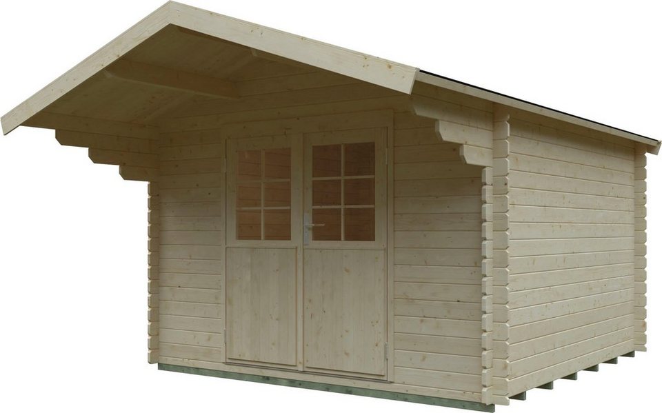 Kiehn-Holz Gartenhaus Dürreckberg, BxT: 340x443 cm, aus naturbelassenem  Fichtenholz