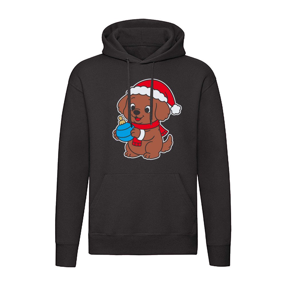 G-graphics Hoodie Weihnachtshund – Hund mit Mütze Unisex mit schönem Winter- & Weihnachtsmotiv