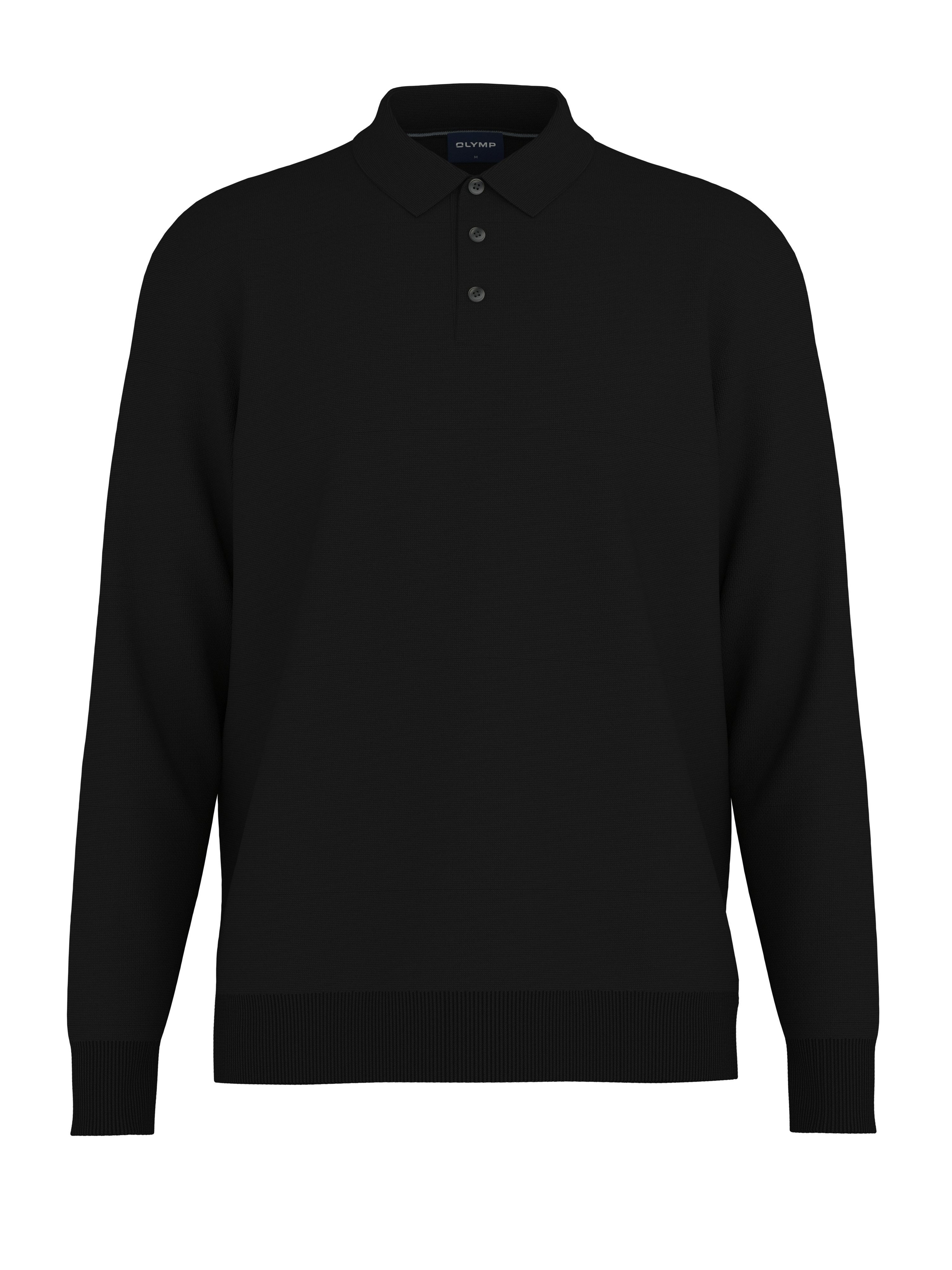 OLYMP Polokragenpullover Casual regular fit aus reiner Wolle – Bild 3 von 5