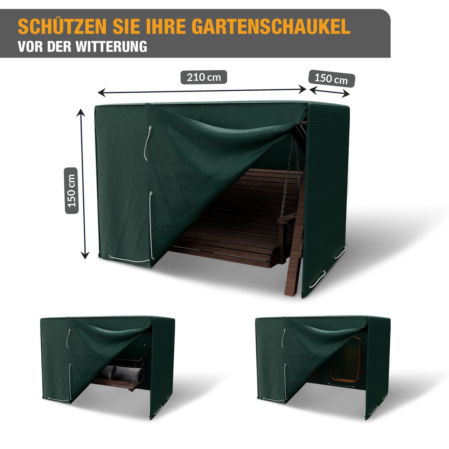 Kronenburg Hollywoodschaukel Abdeckung, 150 x 210 günstig online kaufen