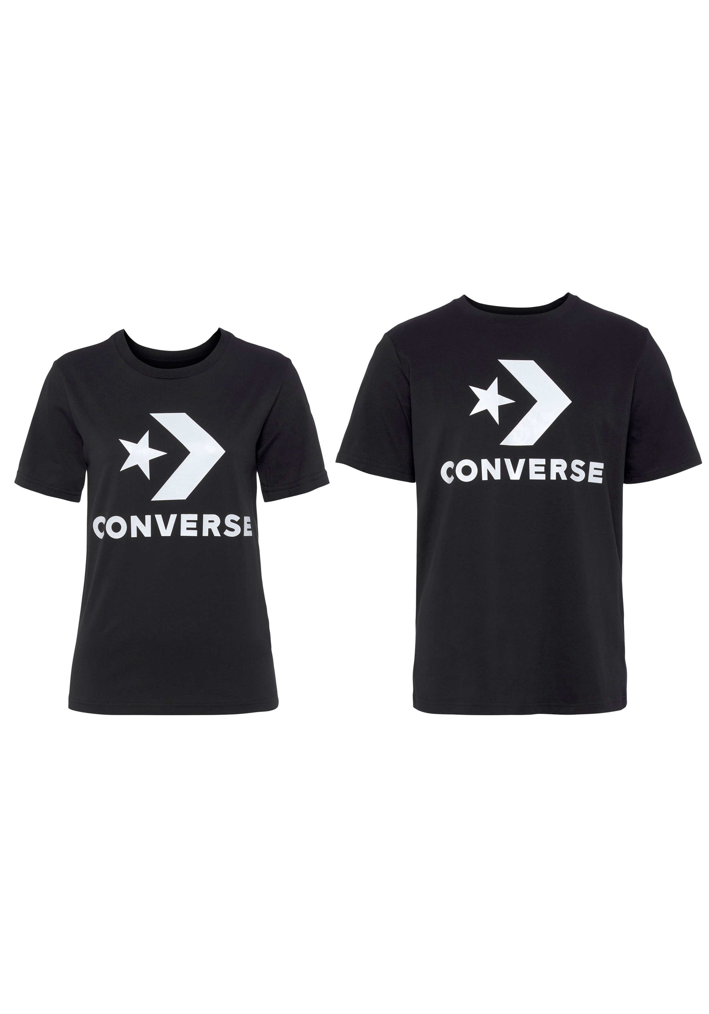 Converse T-Shirt Unisex GO-TO STAR CHEVRON LOGO STANDARD-FIT (1-tlg) Unisex günstig online kaufen