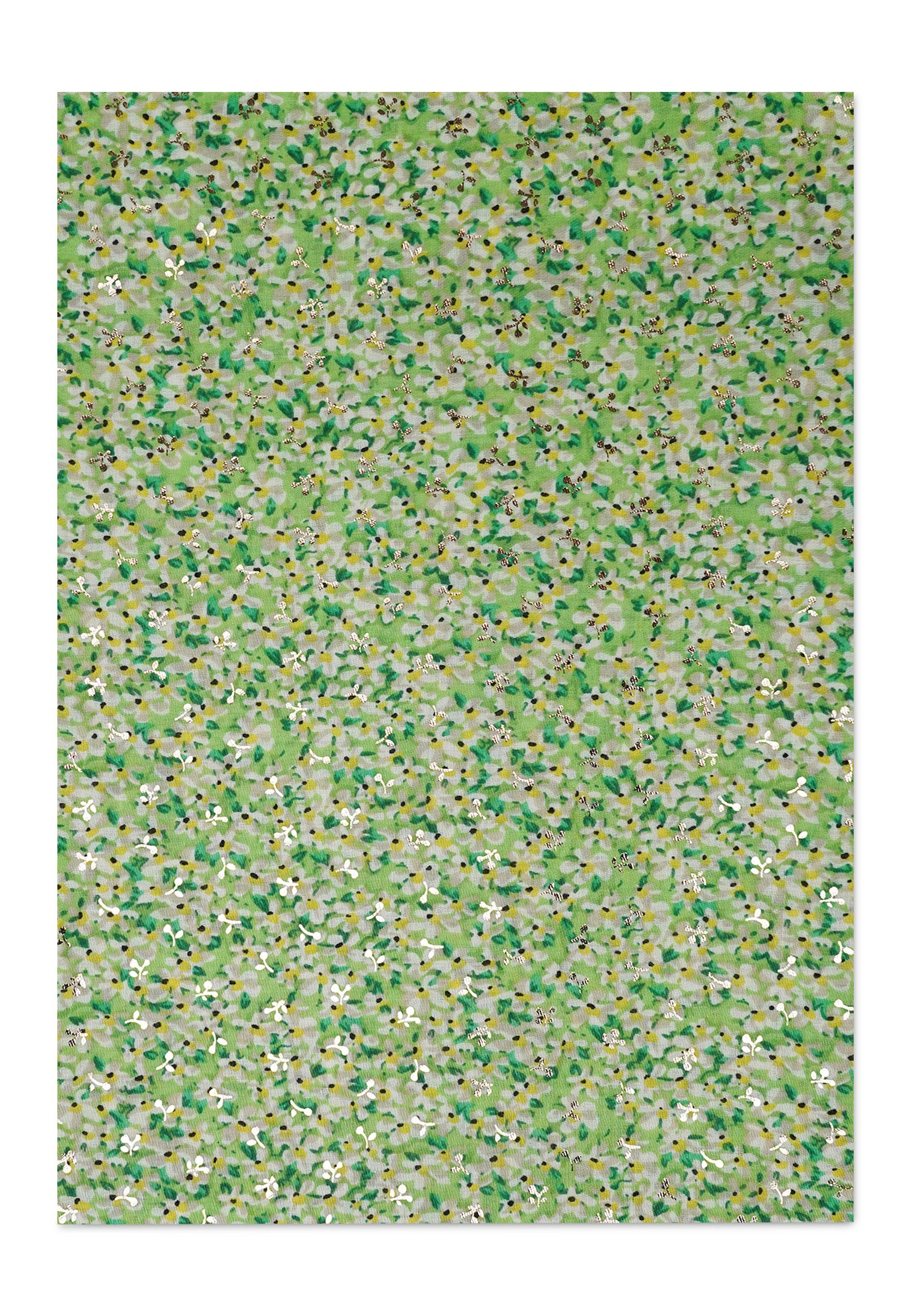 Harpa Modeschal PEPPER, mit floralem Allover-Print und Metallic-Effekt
